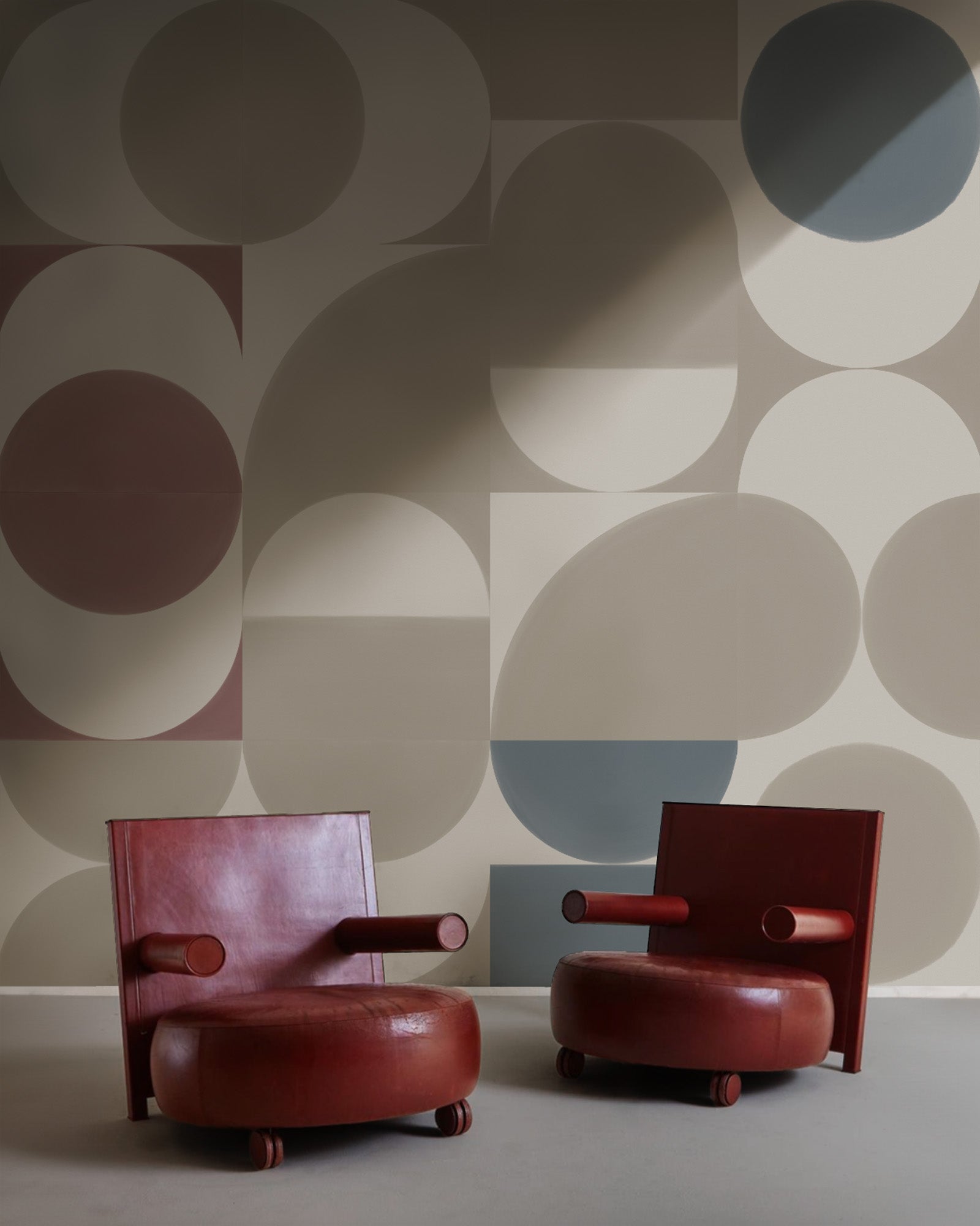 BAUHAUS GEOMETRIC WALL MURAL