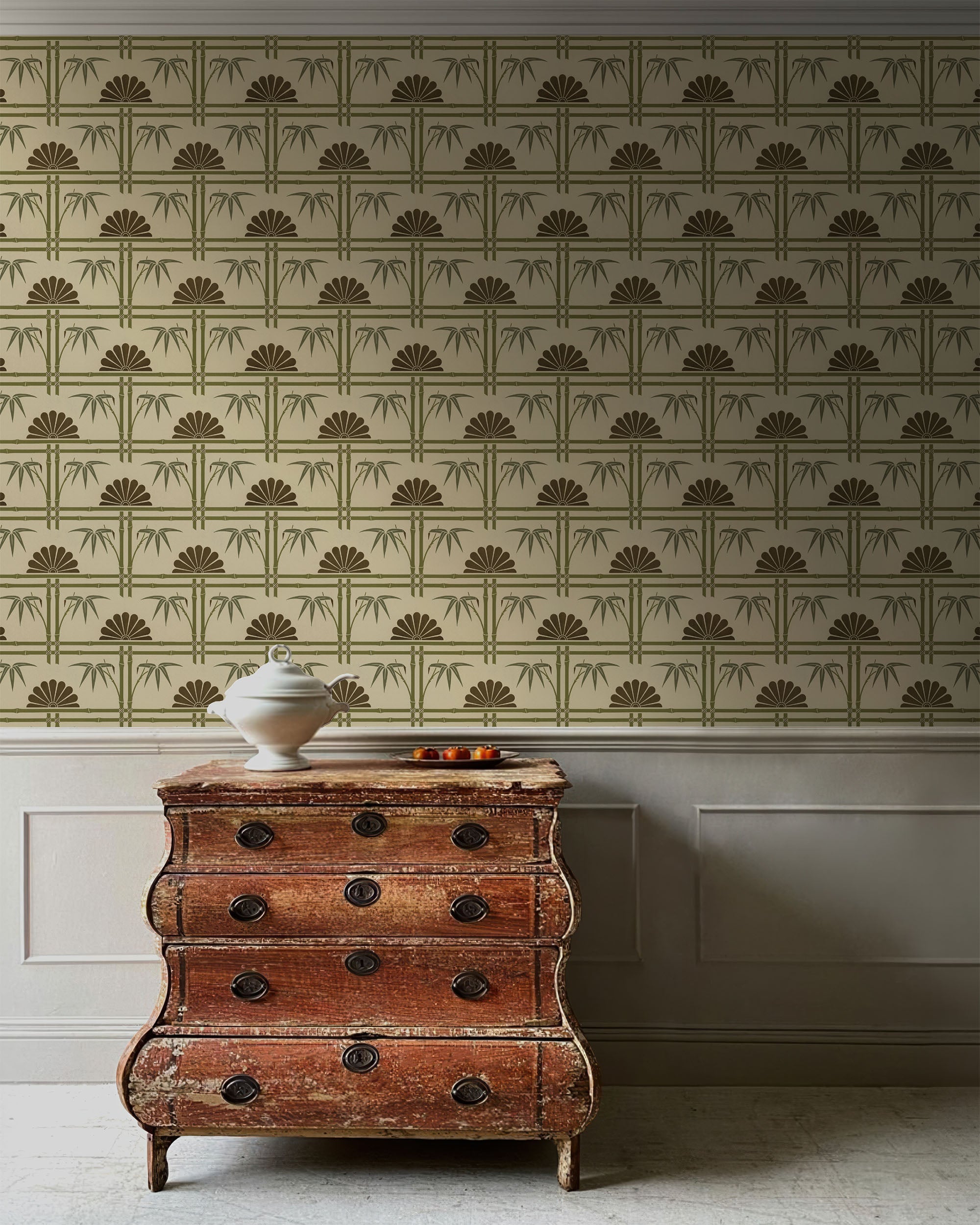 BAMBOO TRELLIS WALLPAPER