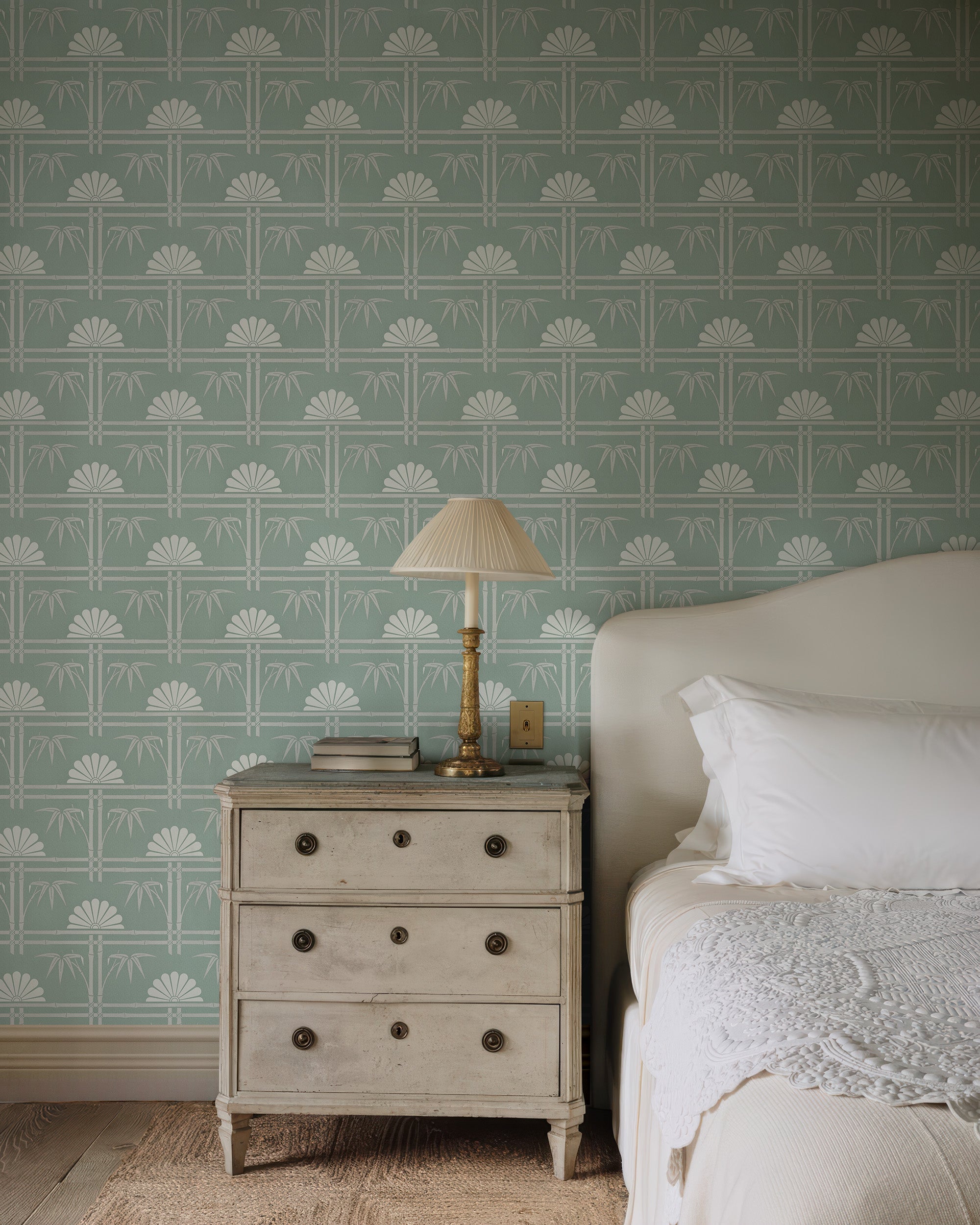 BAMBOO TRELLIS WALLPAPER