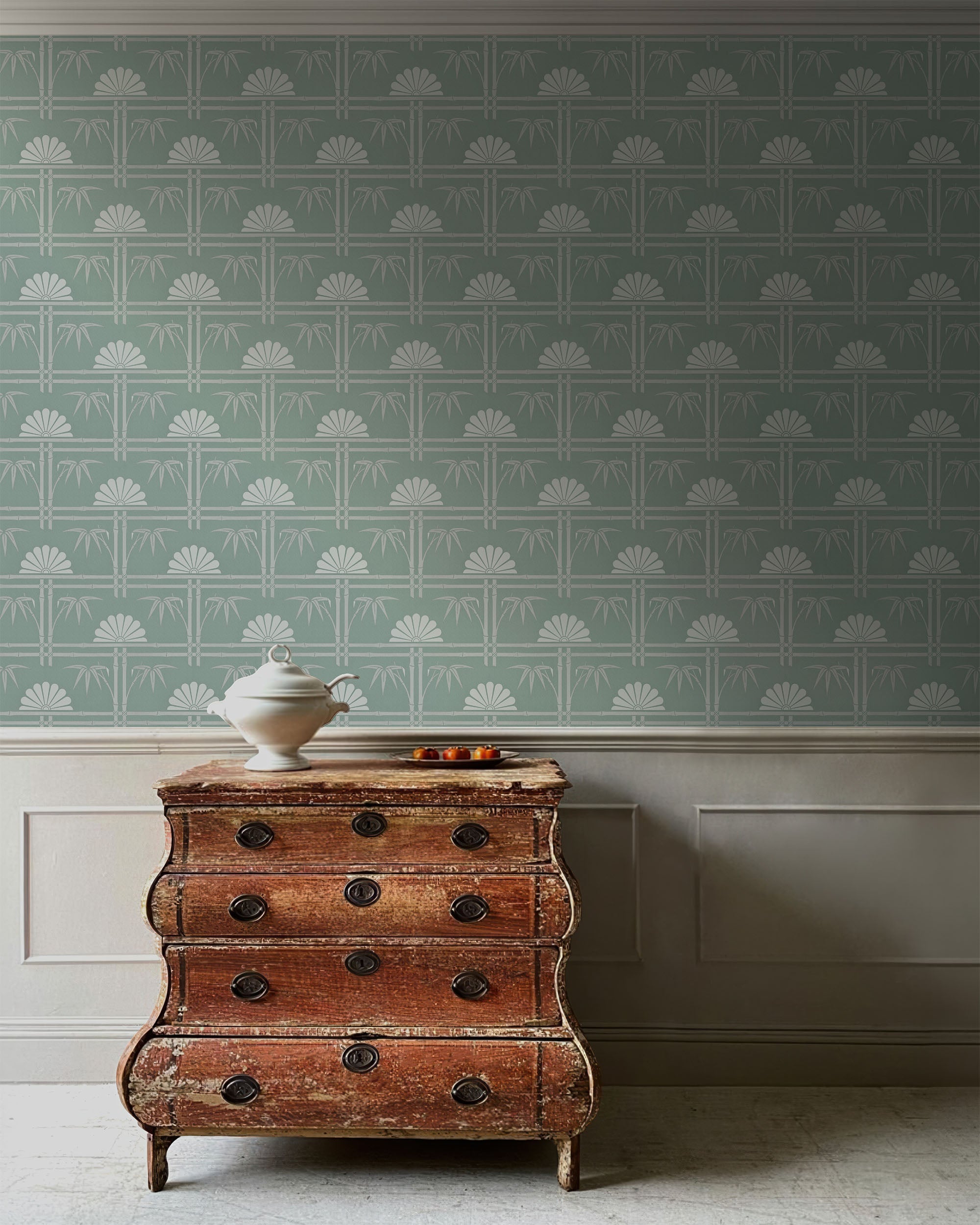 BAMBOO TRELLIS WALLPAPER