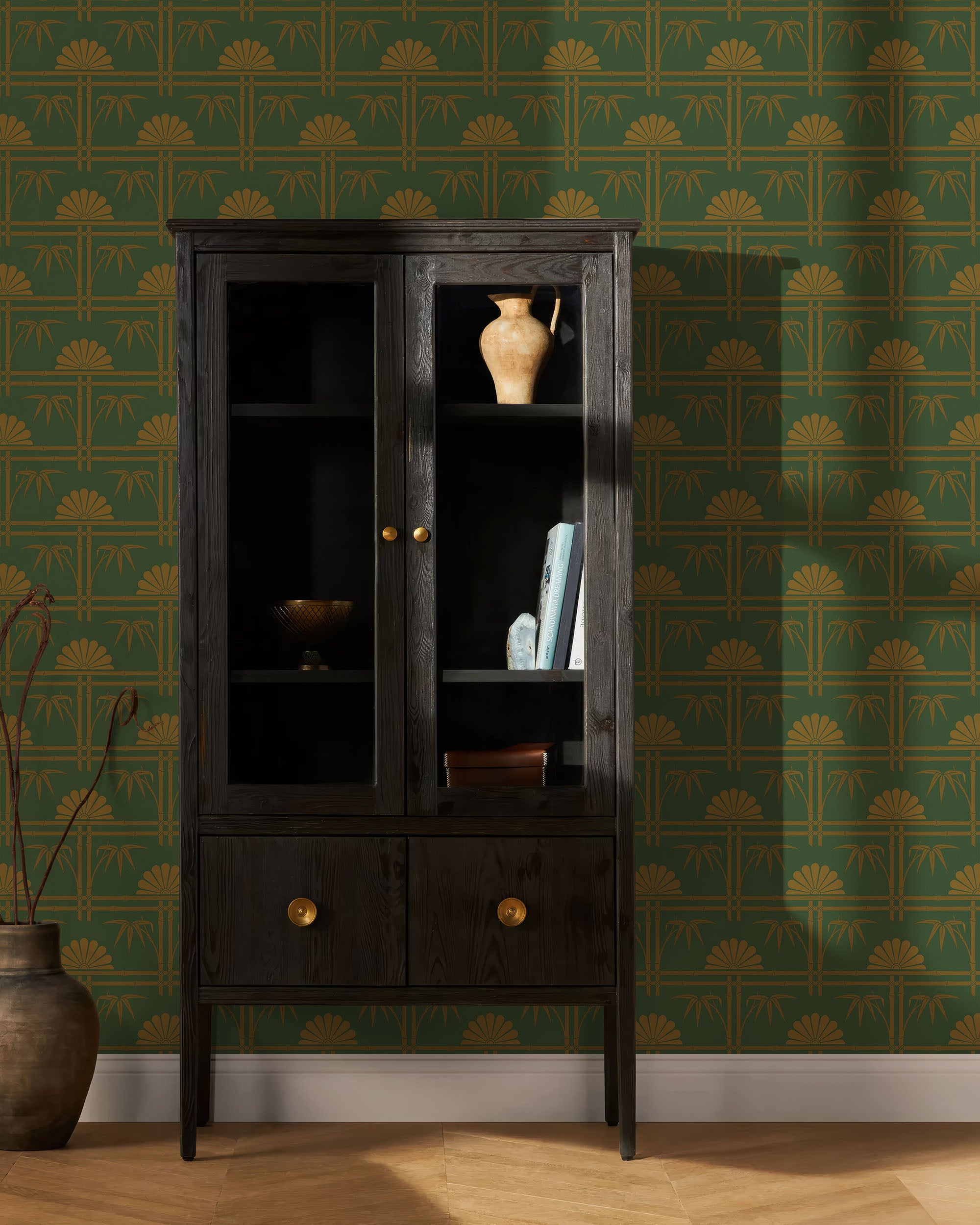 BAMBOO TRELLIS WALLPAPER