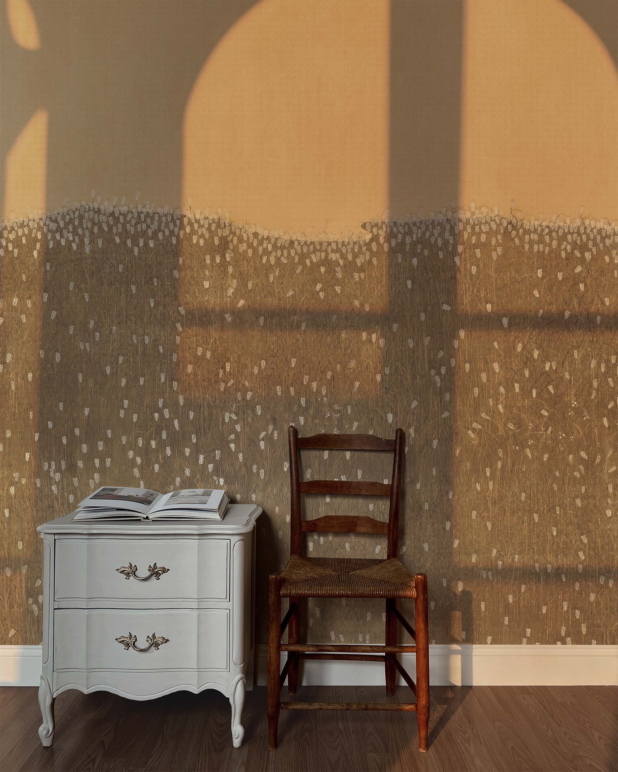 BARLEY FIELD WALL MURAL