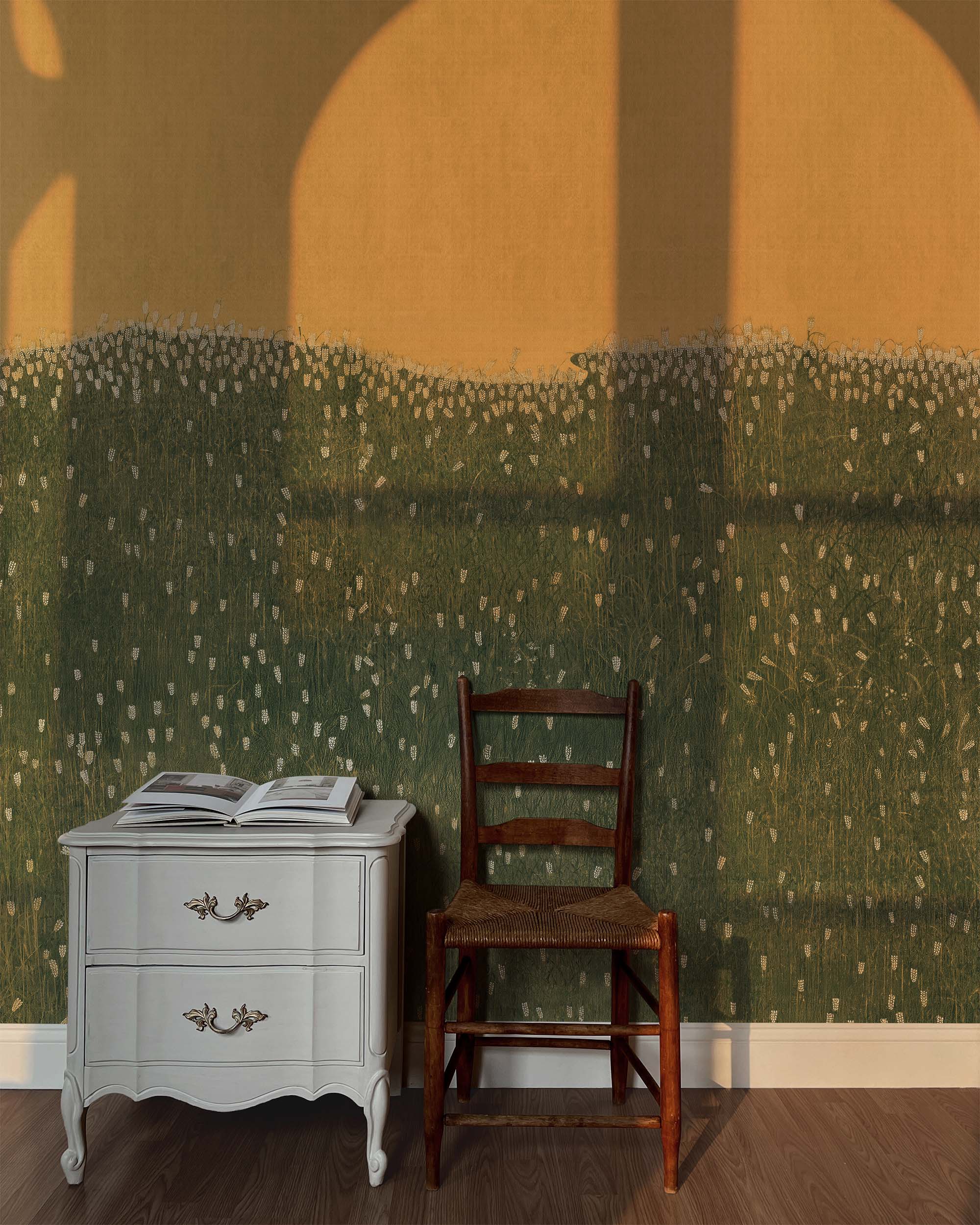 BARLEY FIELD WALL MURAL