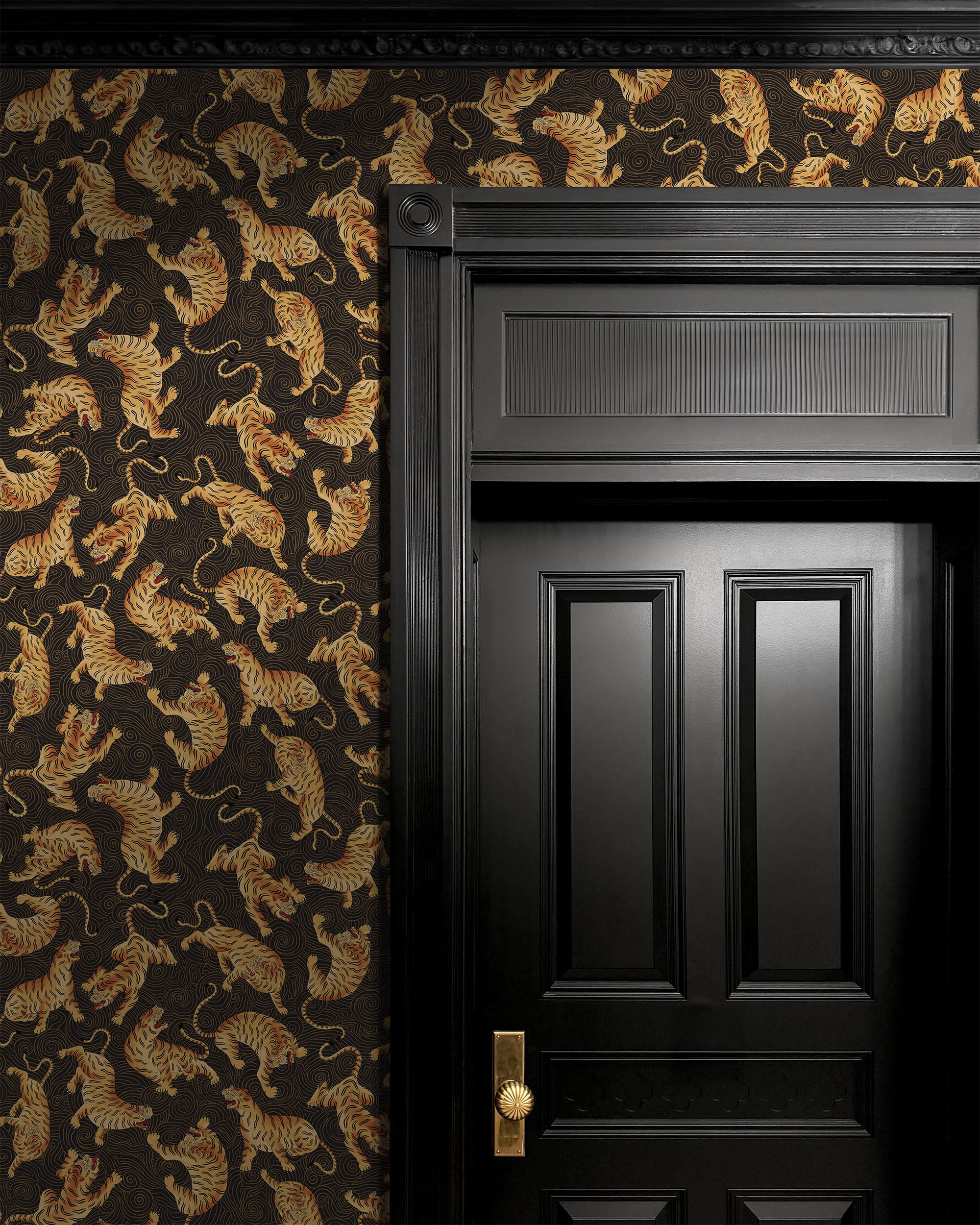 DANCING TIGERS WALLPAPER