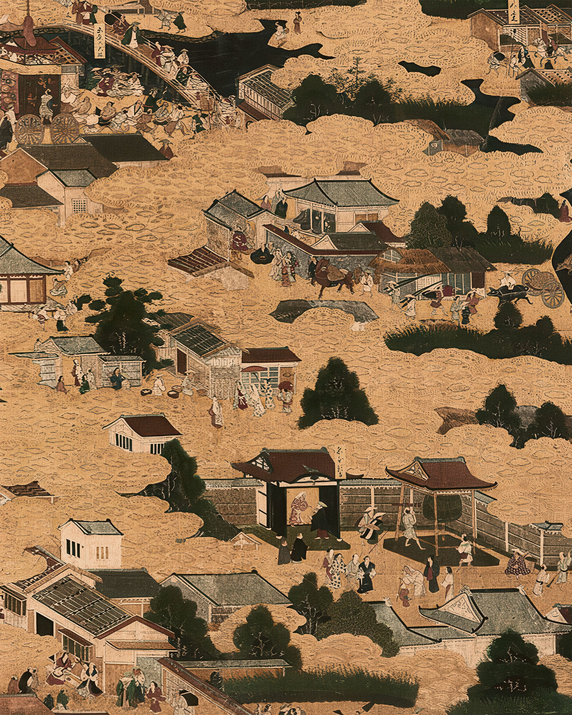 EDO VILLAGE WALLPAPER