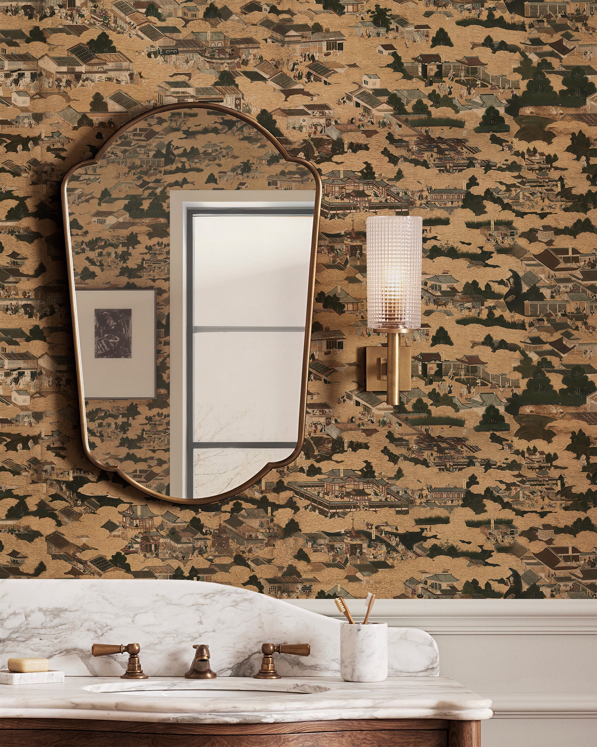 EDO VILLAGE WALLPAPER