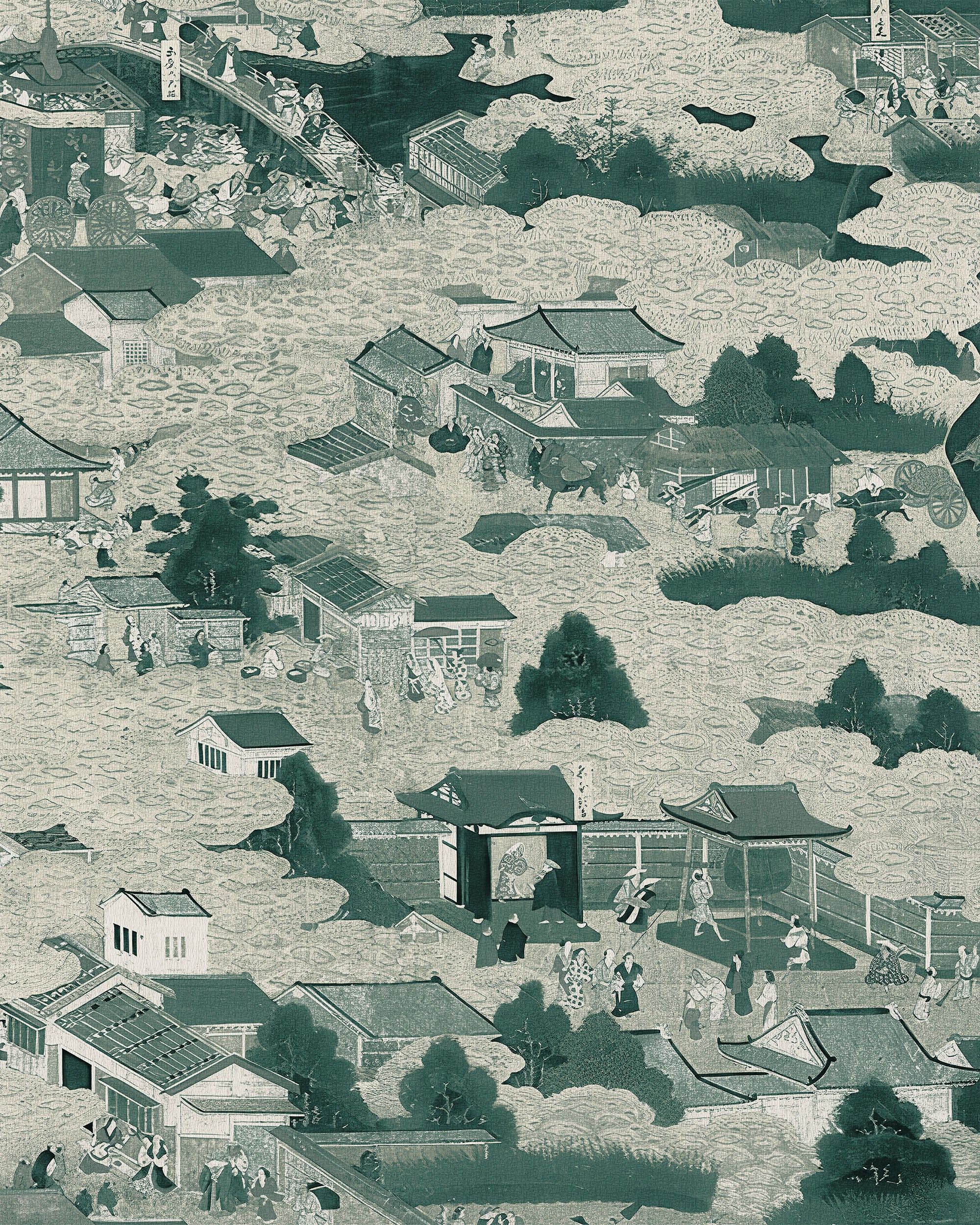 EDO VILLAGE WALLPAPER