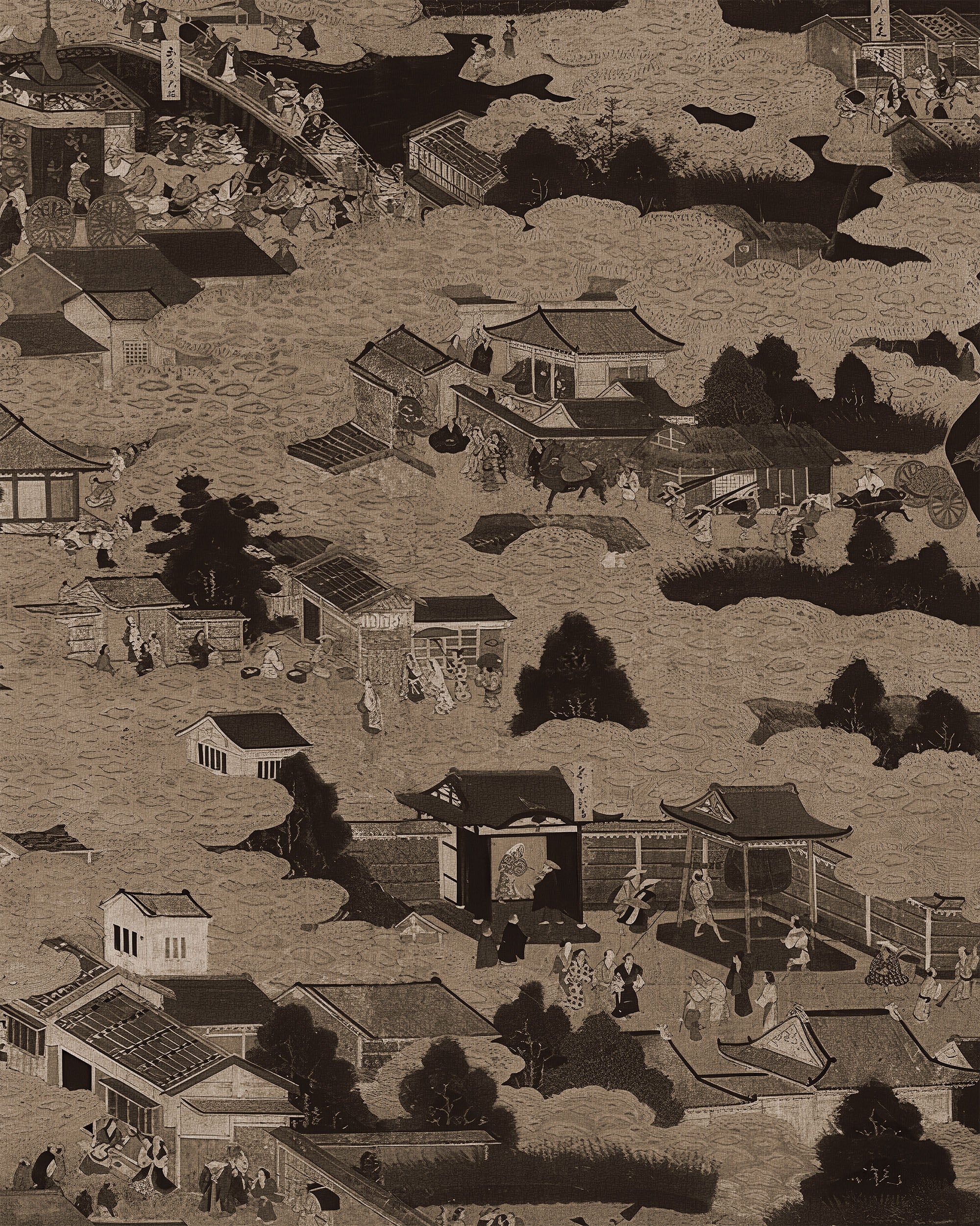 EDO VILLAGE WALLPAPER