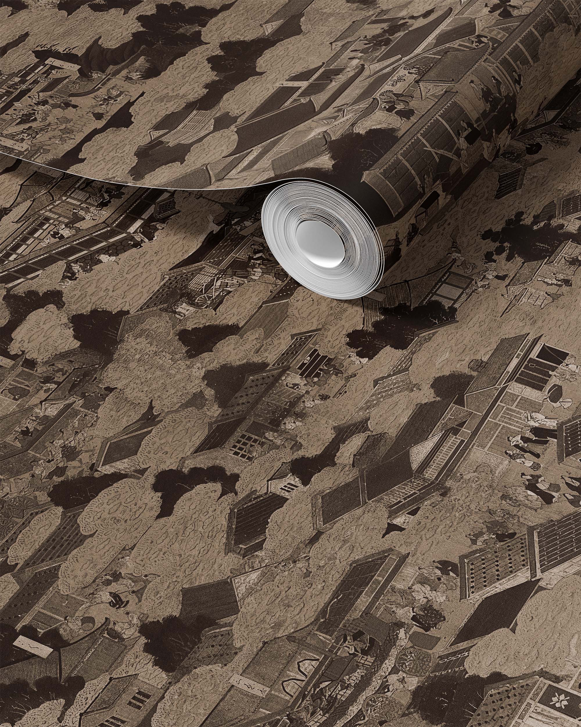 EDO VILLAGE WALLPAPER