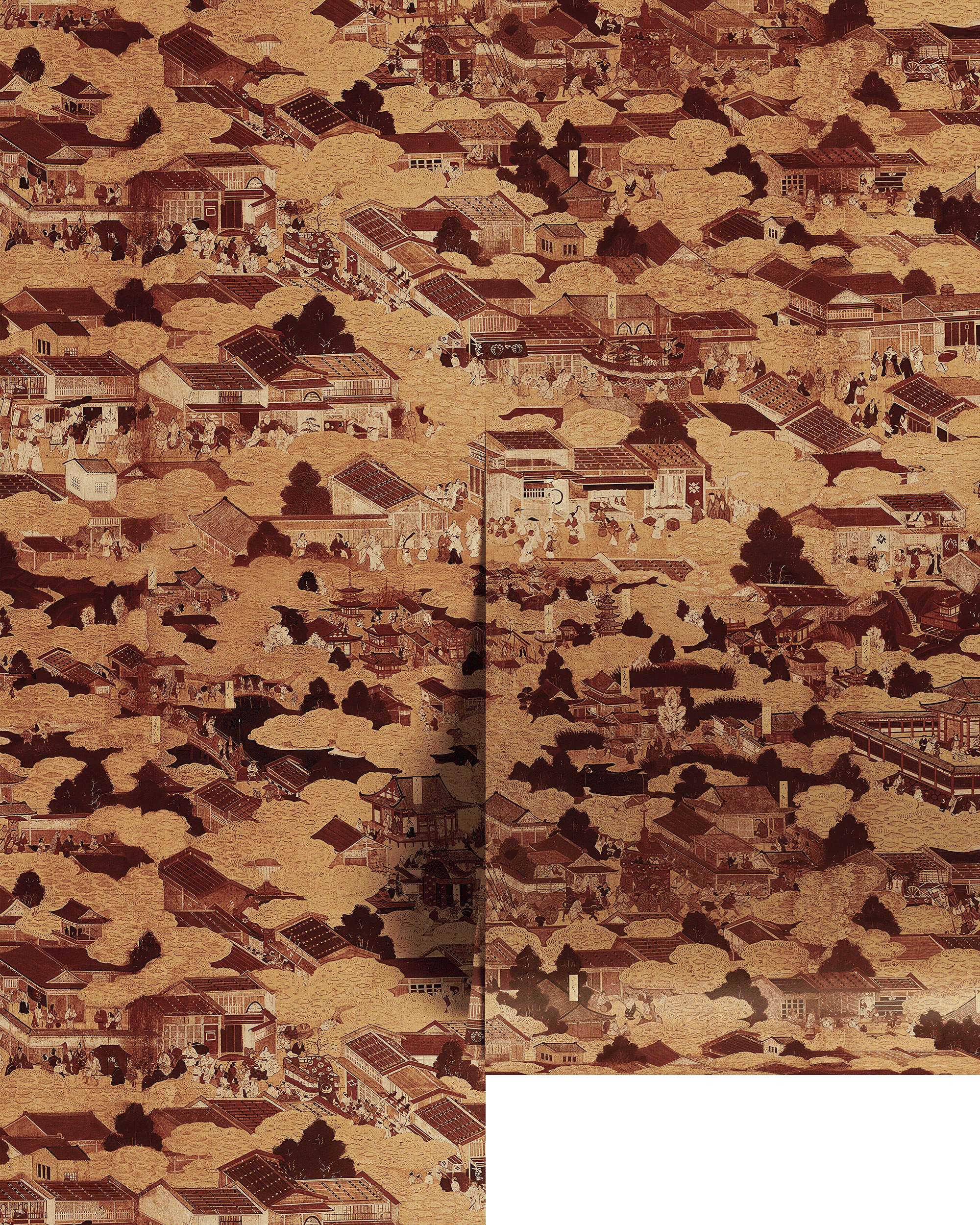 EDO VILLAGE WALLPAPER
