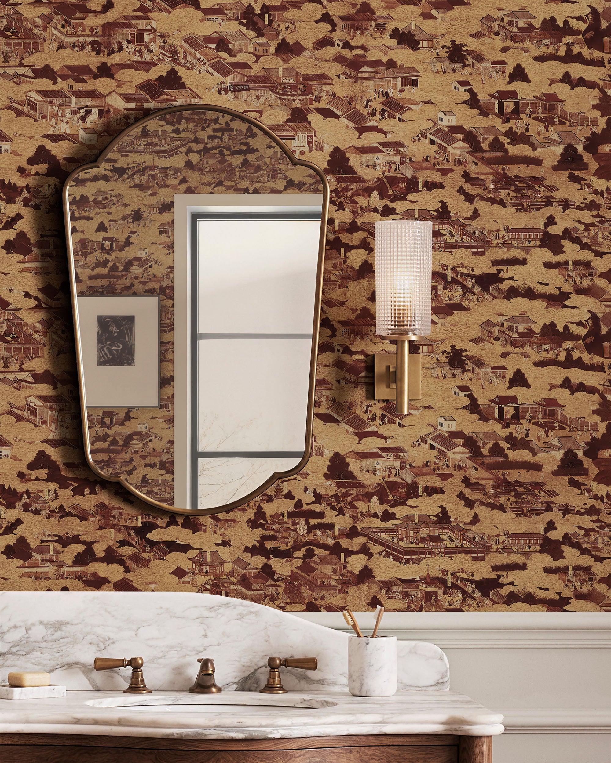 EDO VILLAGE WALLPAPER