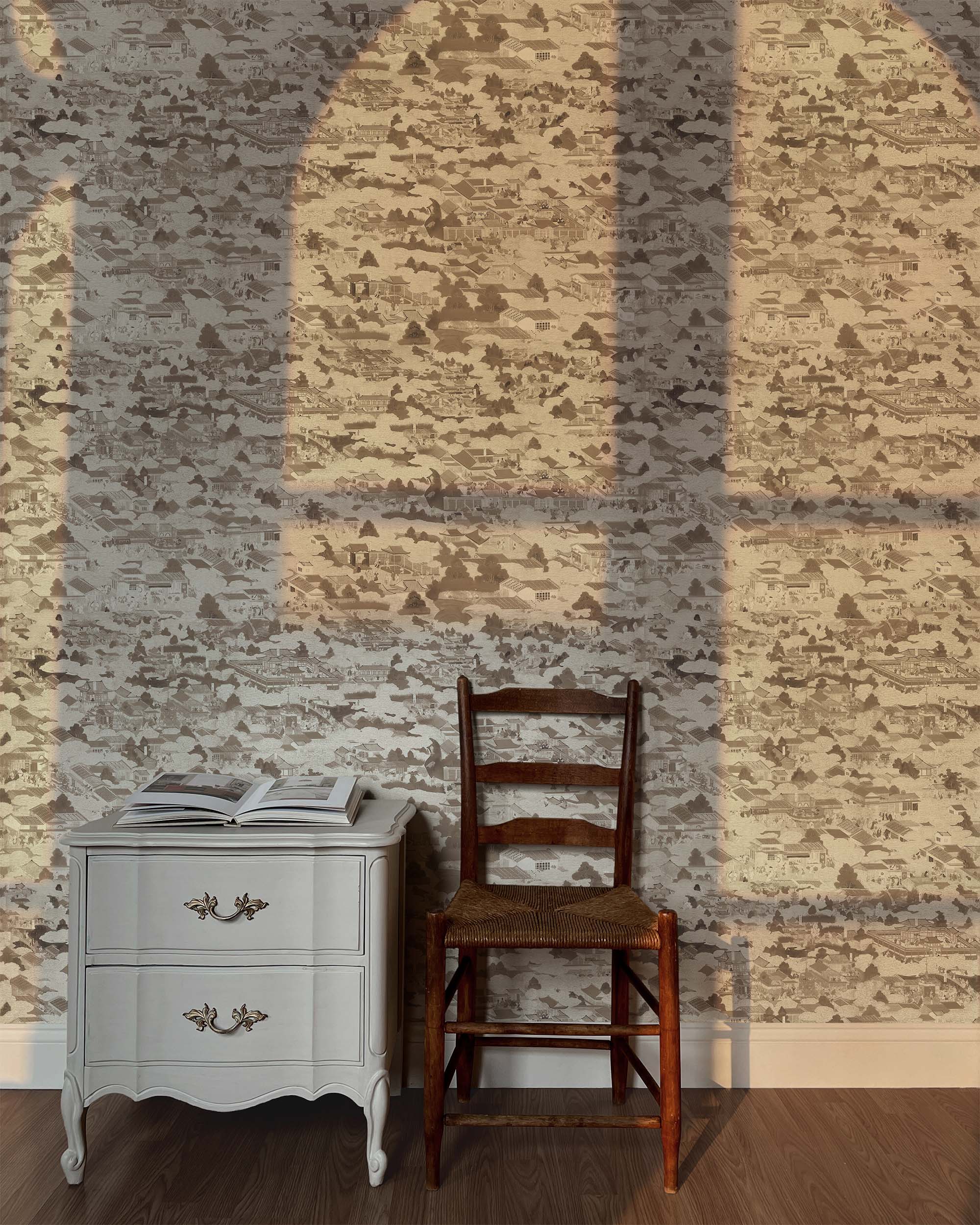 EDO VILLAGE WALLPAPER