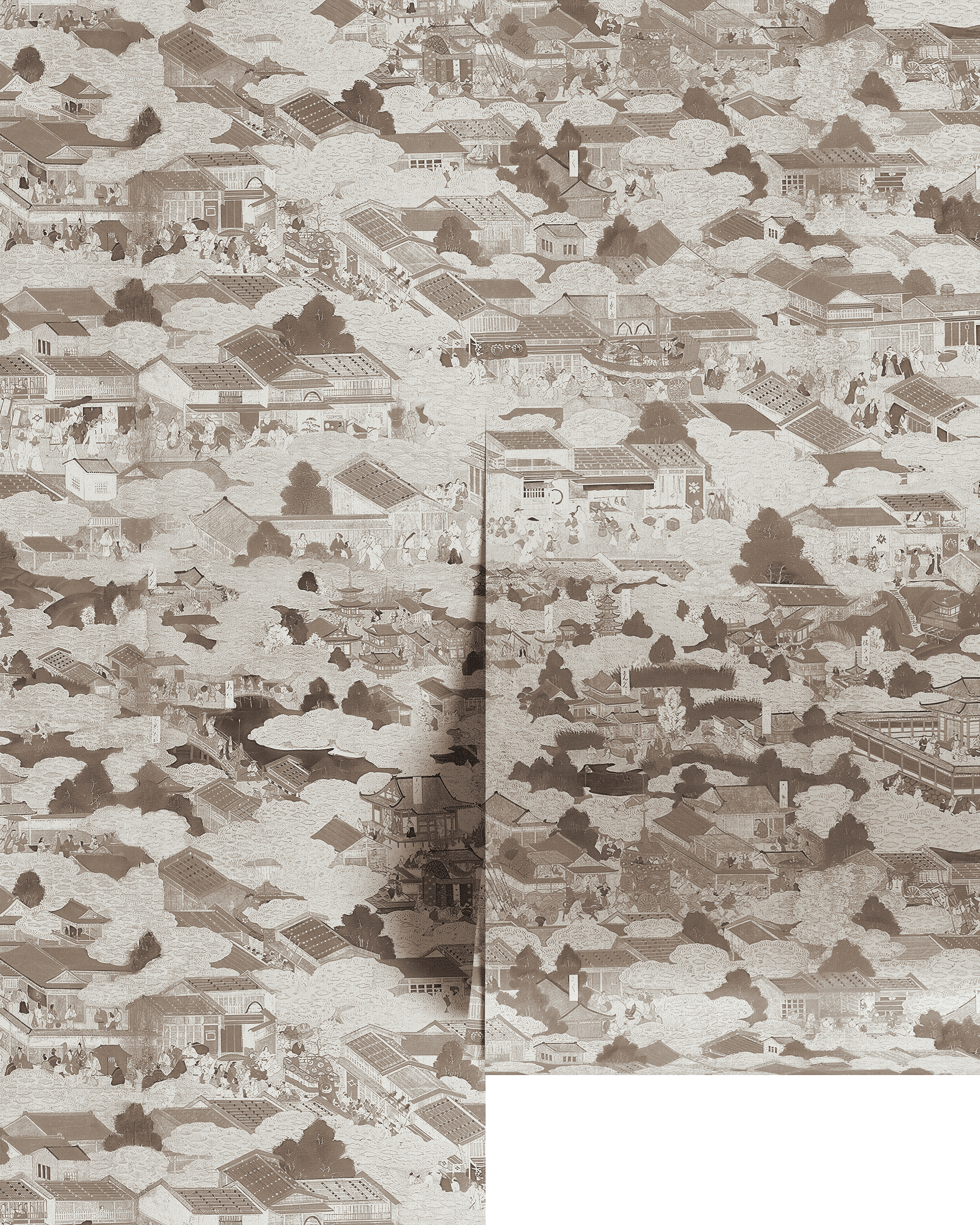 EDO VILLAGE WALLPAPER