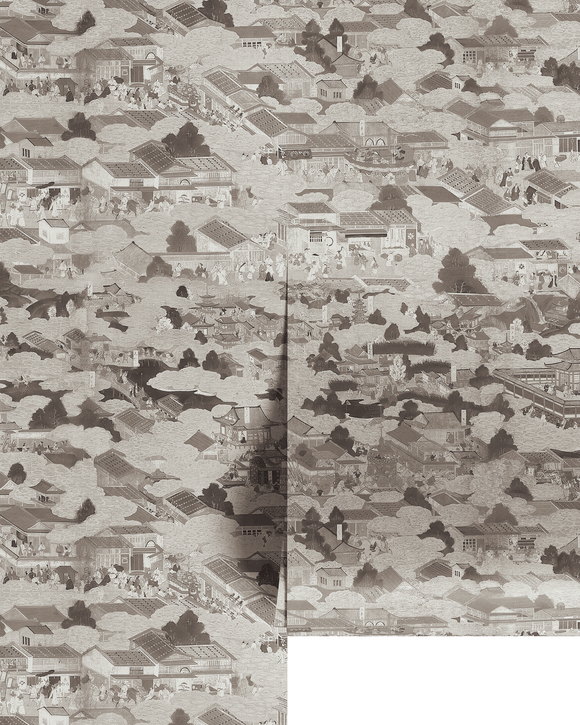 EDO VILLAGE WALLPAPER