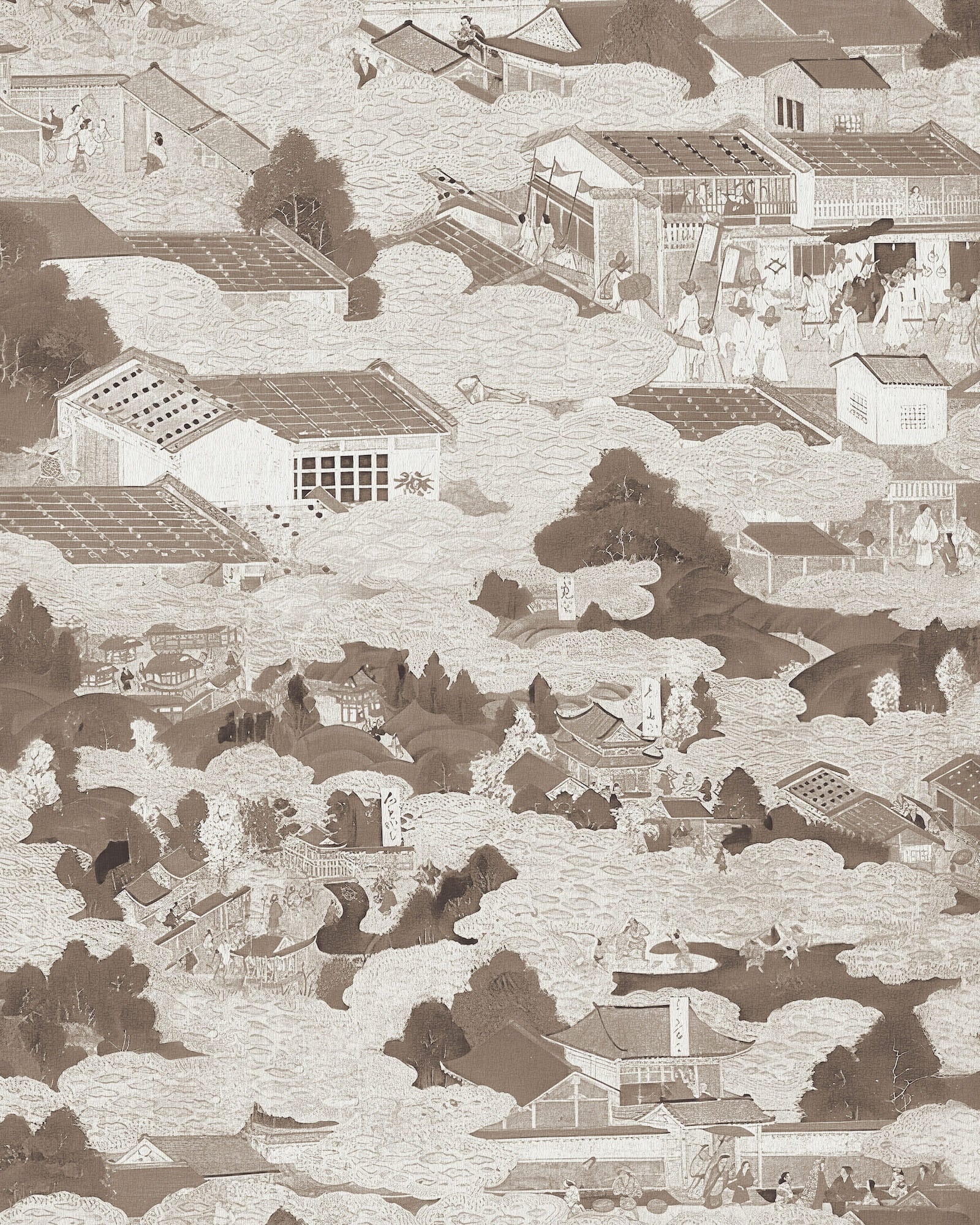EDO VILLAGE WALLPAPER