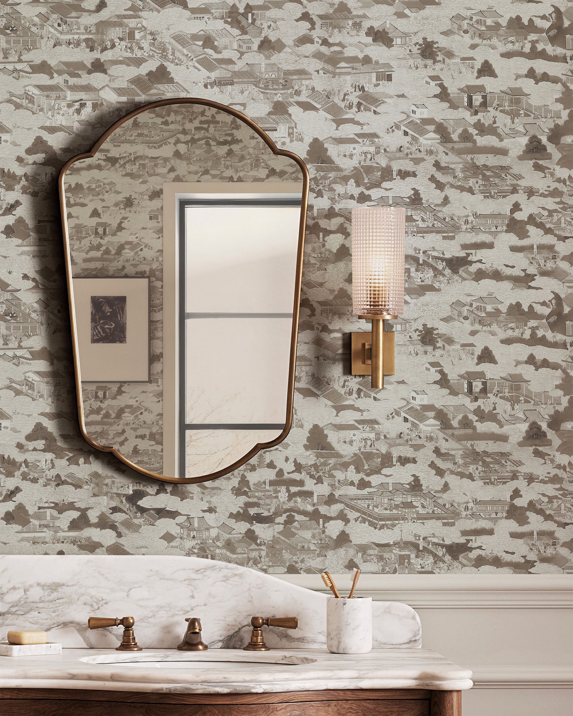 EDO VILLAGE WALLPAPER