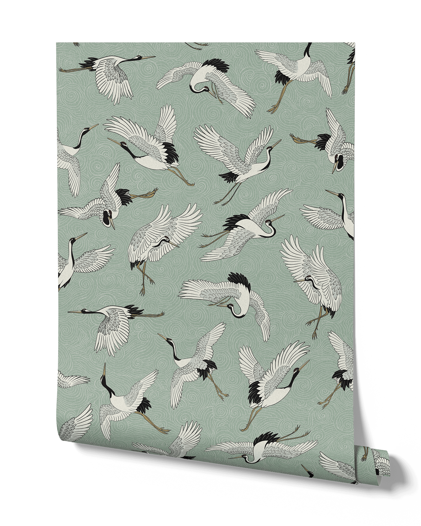 FLYING CRANES WALLPAPER