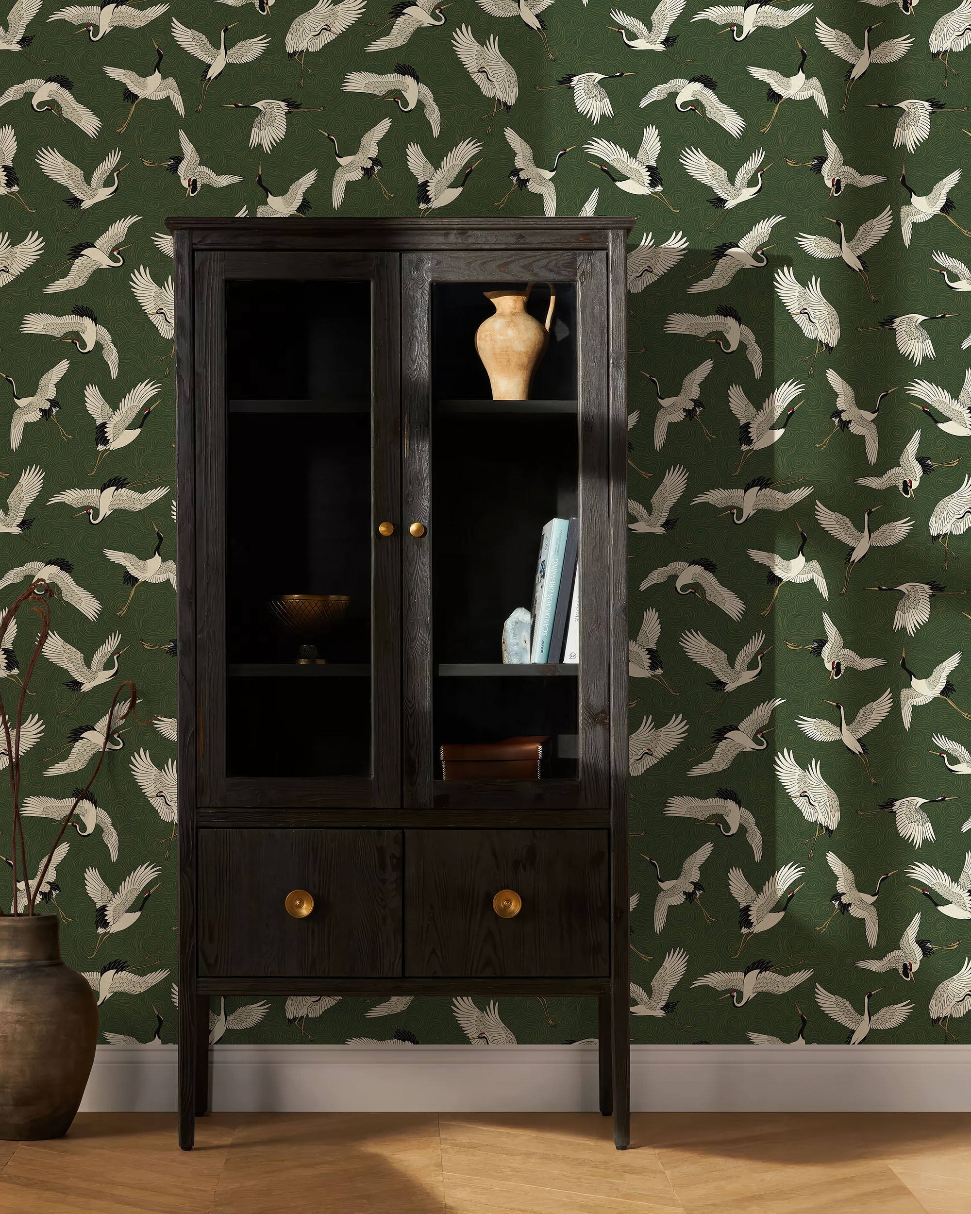 FLYING CRANES WALLPAPER