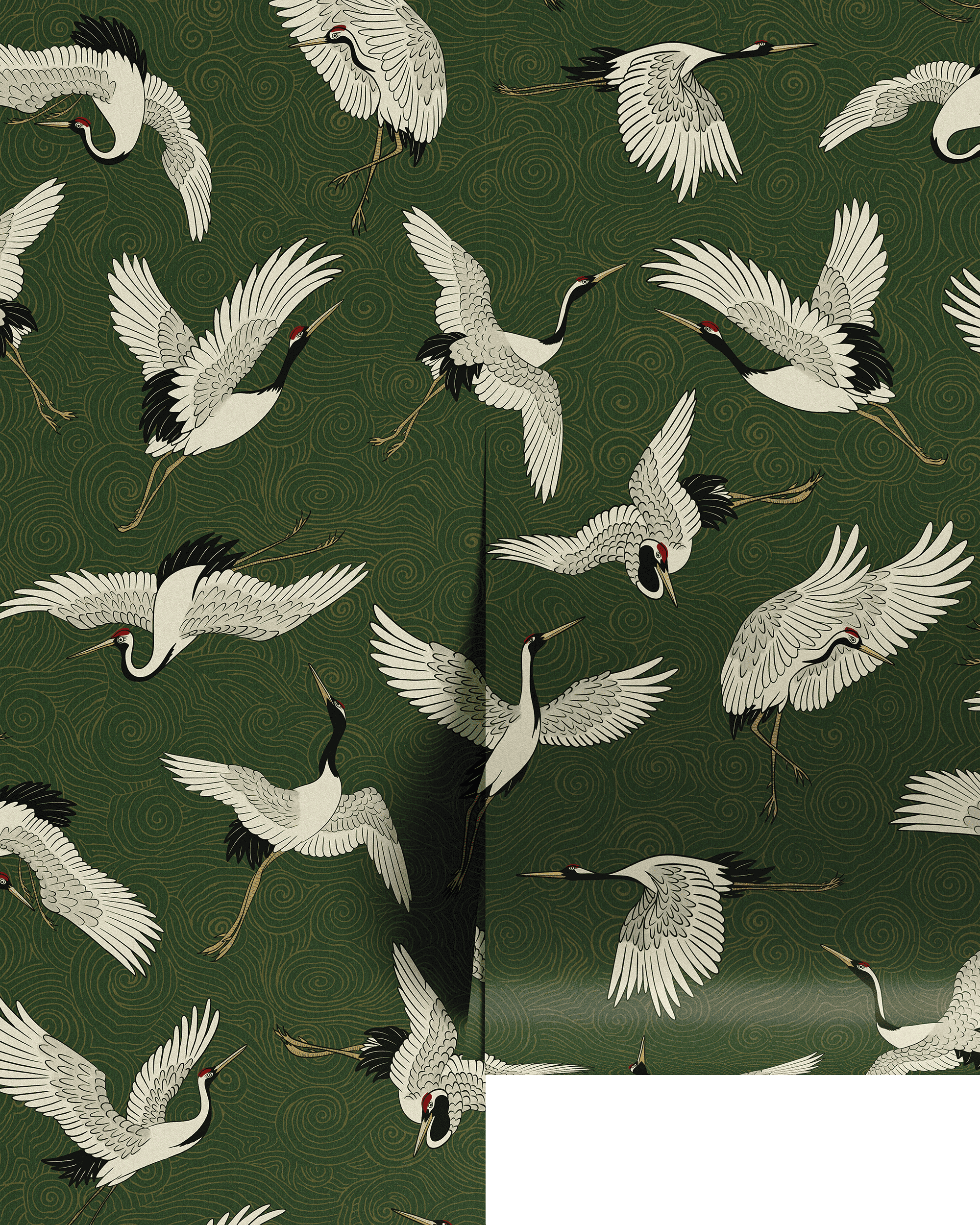 FLYING CRANES WALLPAPER