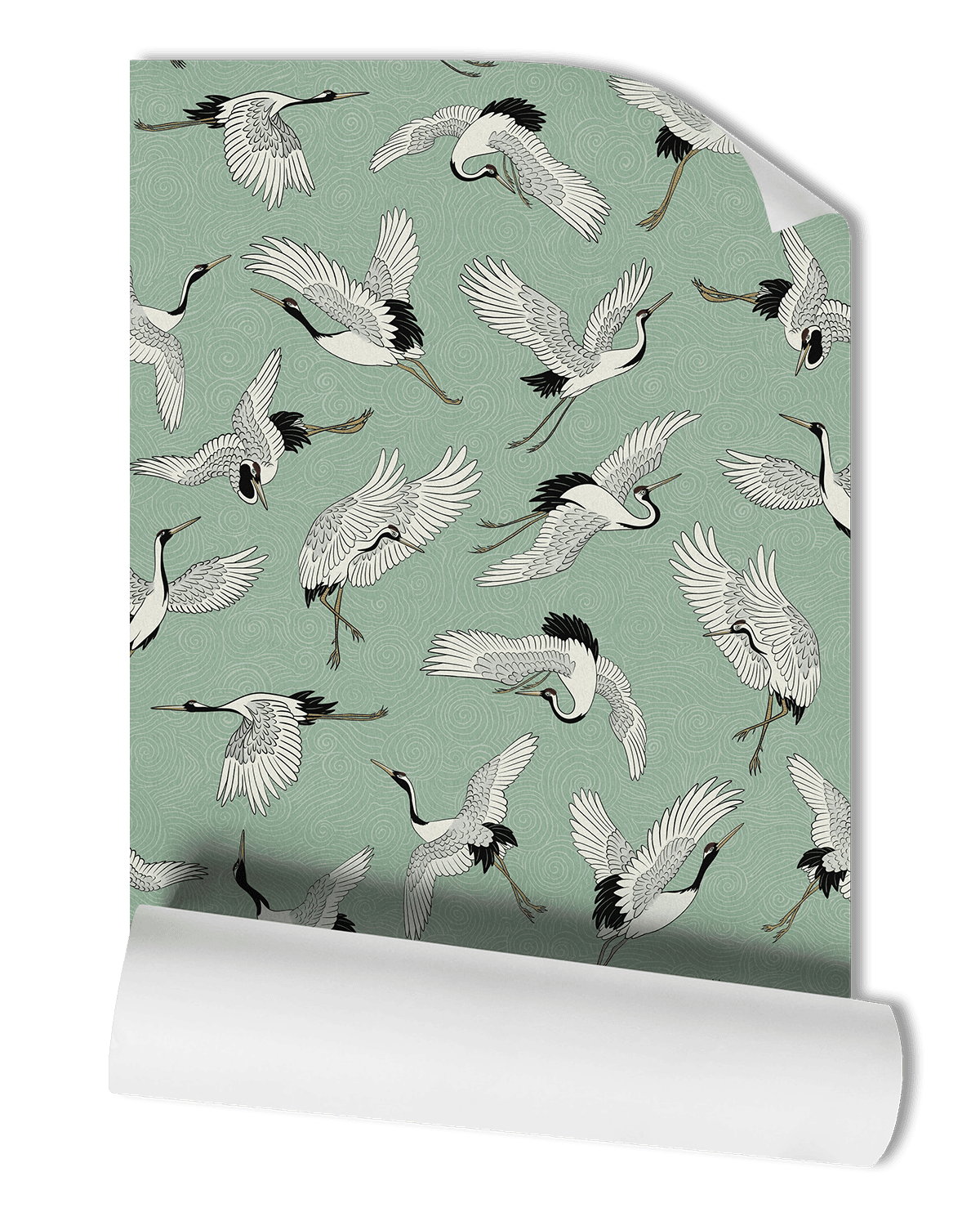 FLYING CRANES WALLPAPER