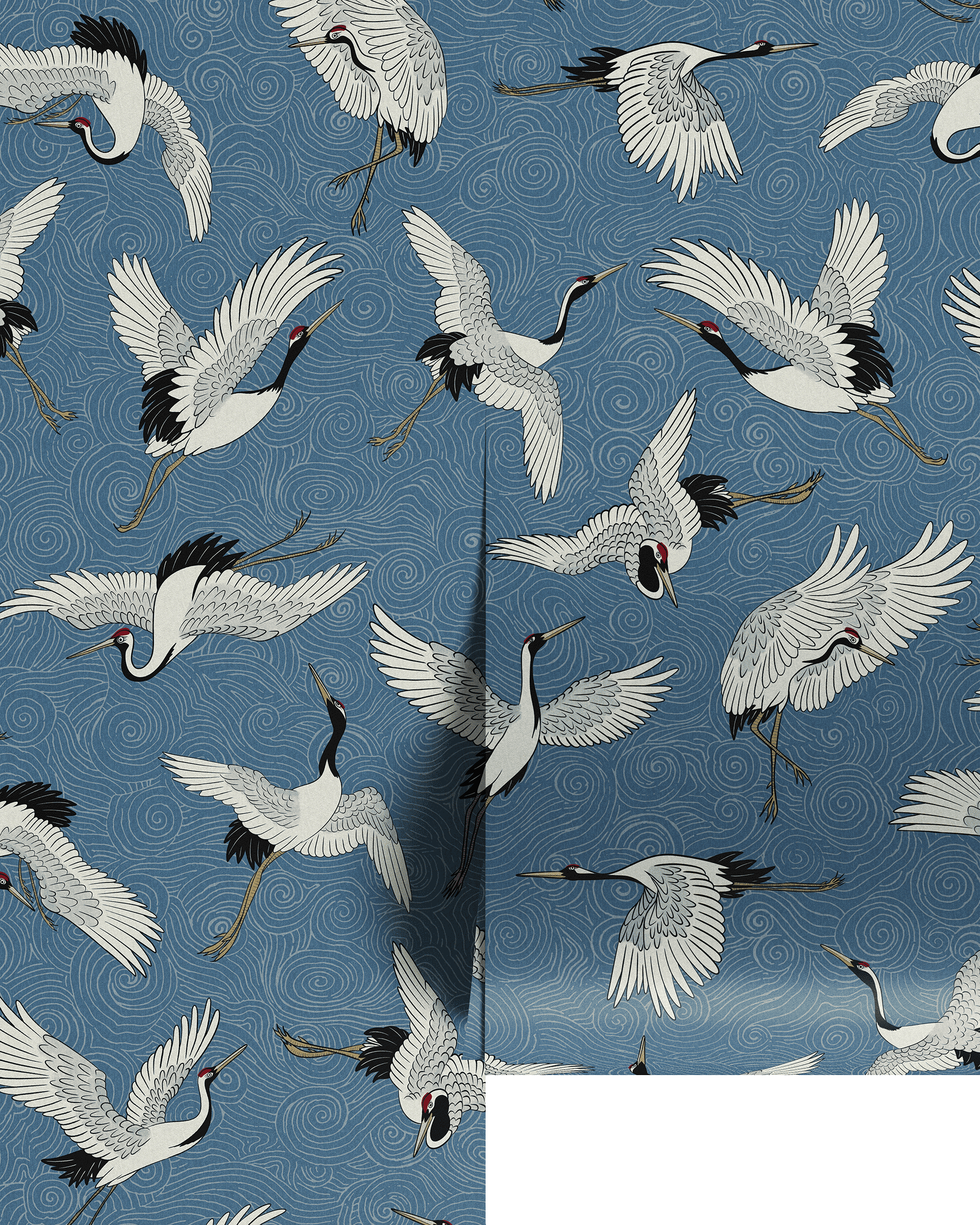 FLYING CRANES WALLPAPER