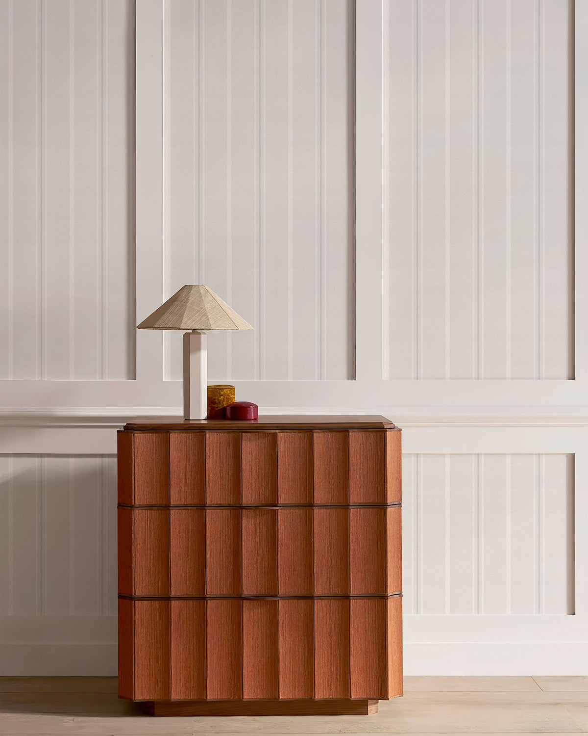 ATELIER PINSTRIPE WALLPAPER