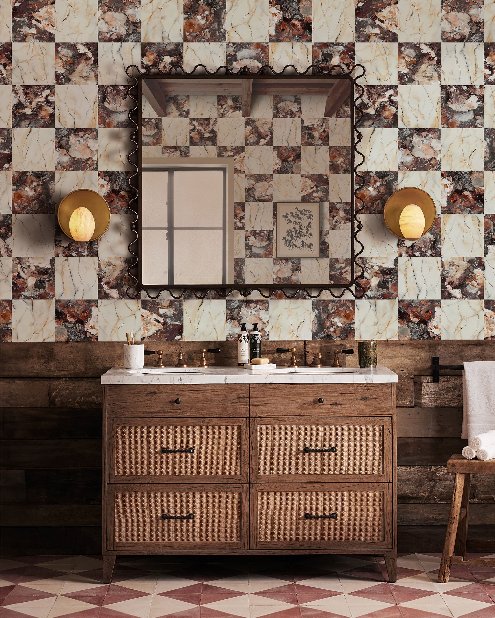 阿拉贝斯卡托科尔基亚大理石壁纸