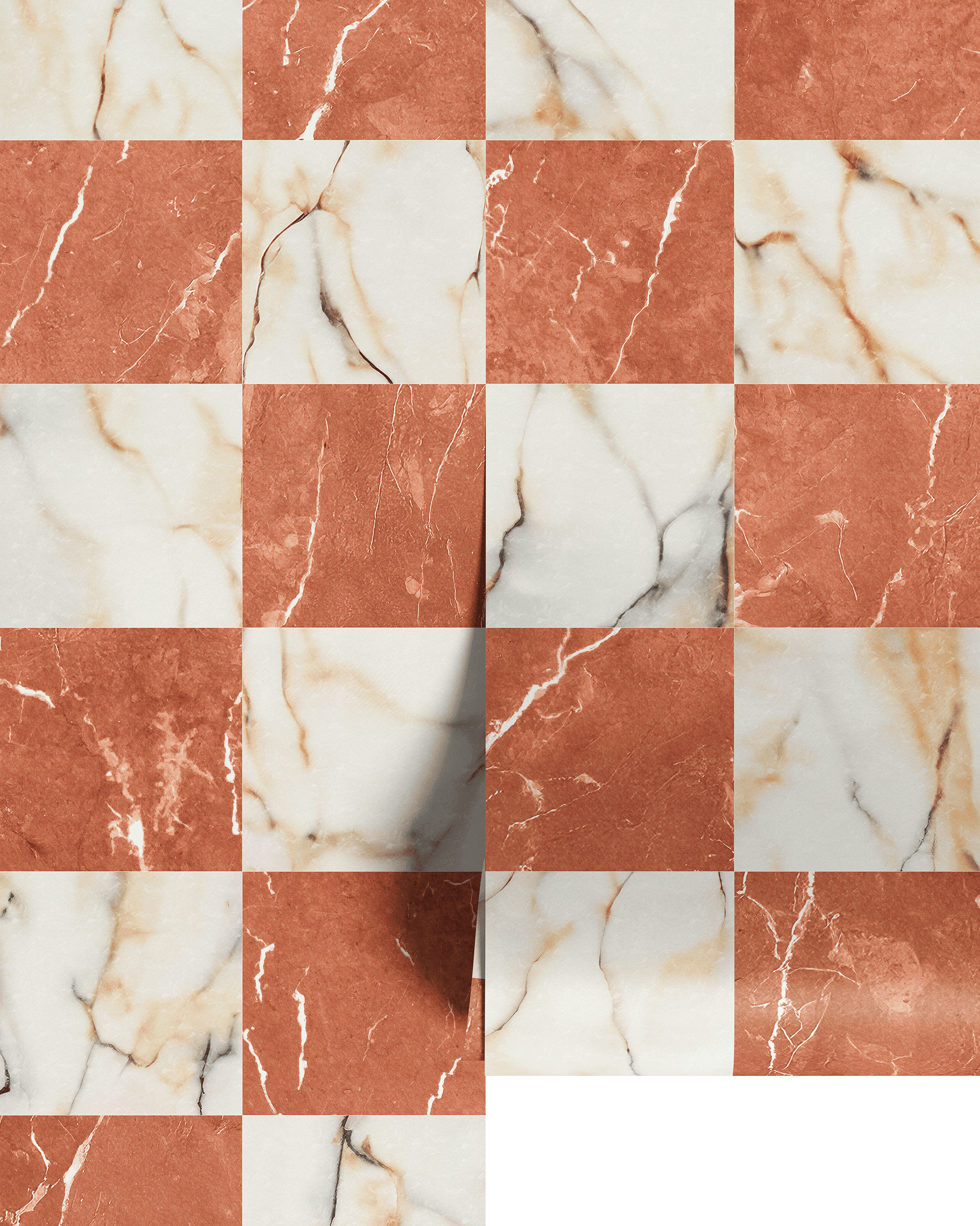CHECKERBOARD MARBLE WALLPAPER