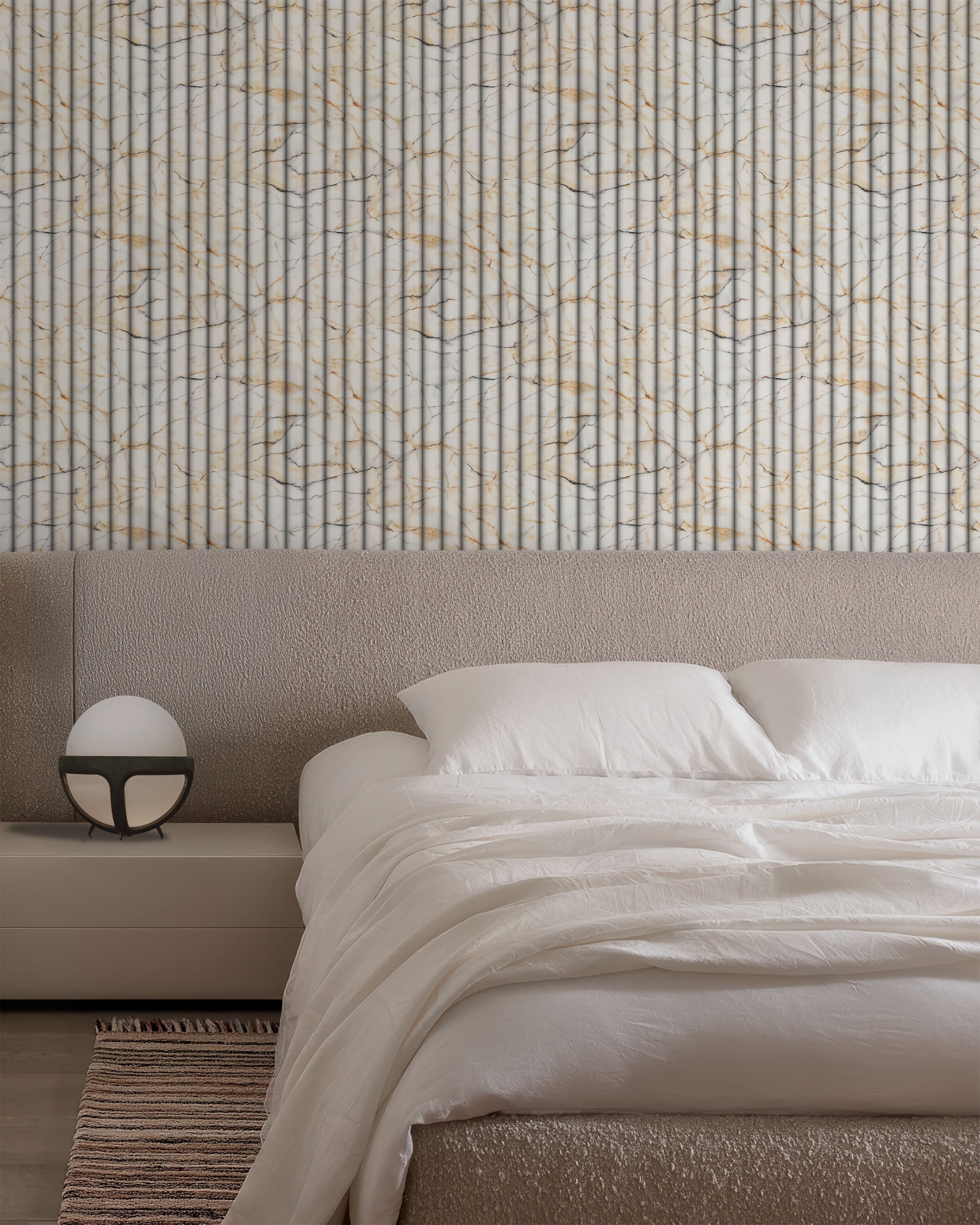 FLUTED MARBLE WALLPAPER