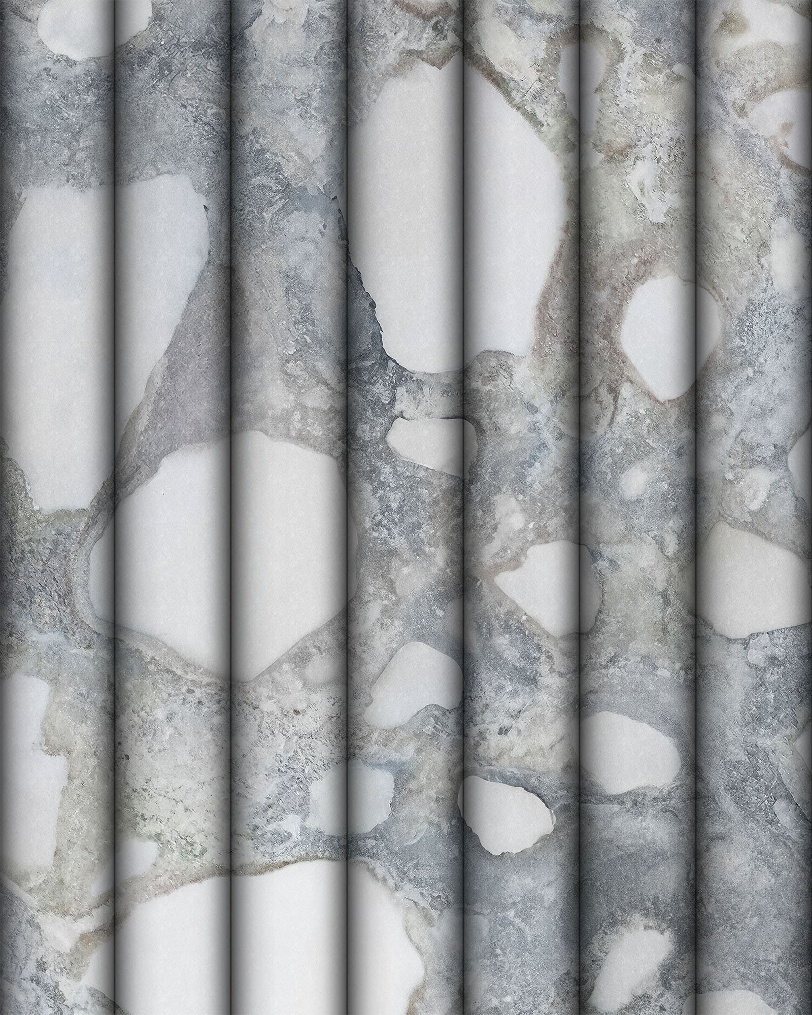 FLUTED MARBLE WALLPAPER