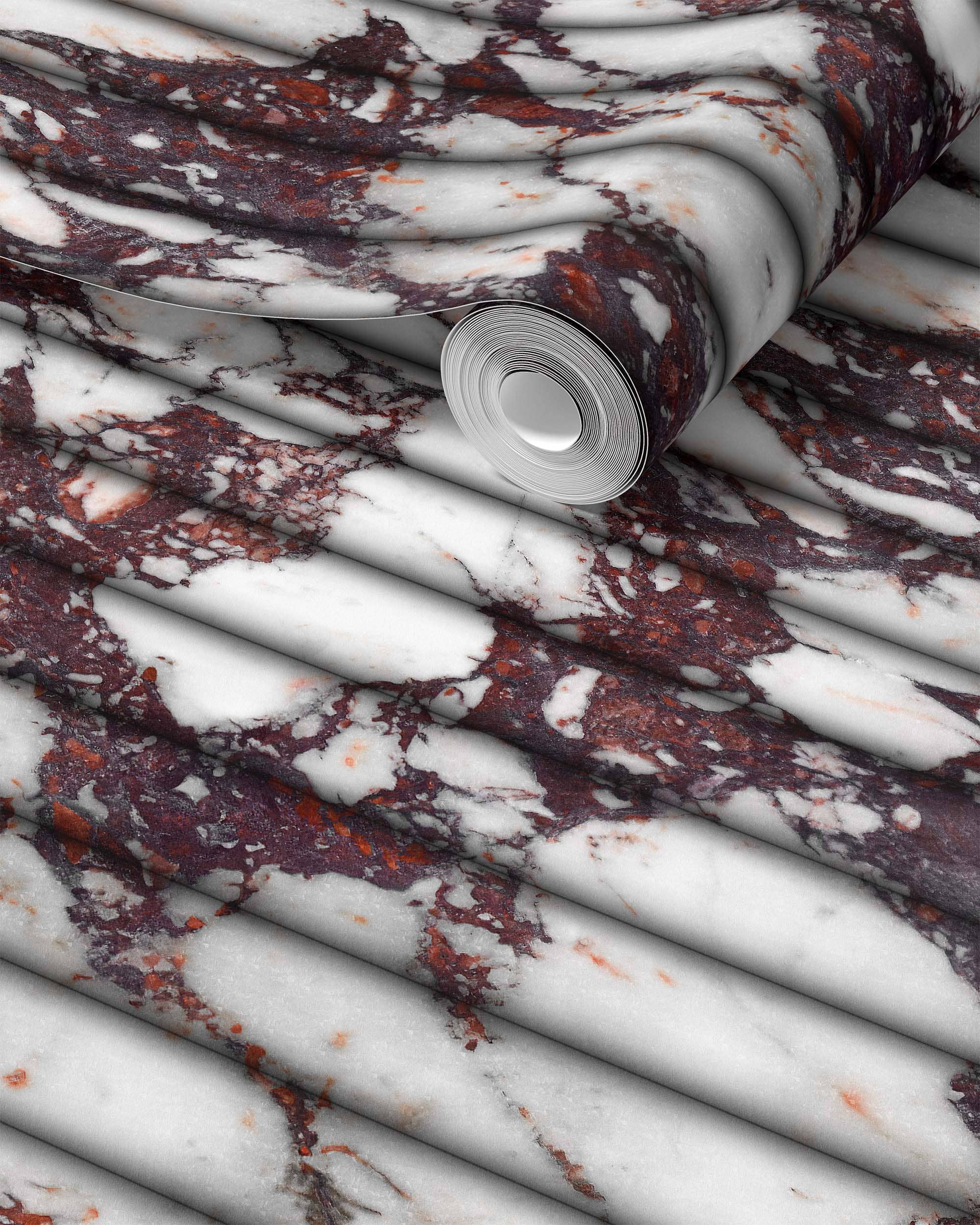 FLUTED MARBLE WALLPAPER