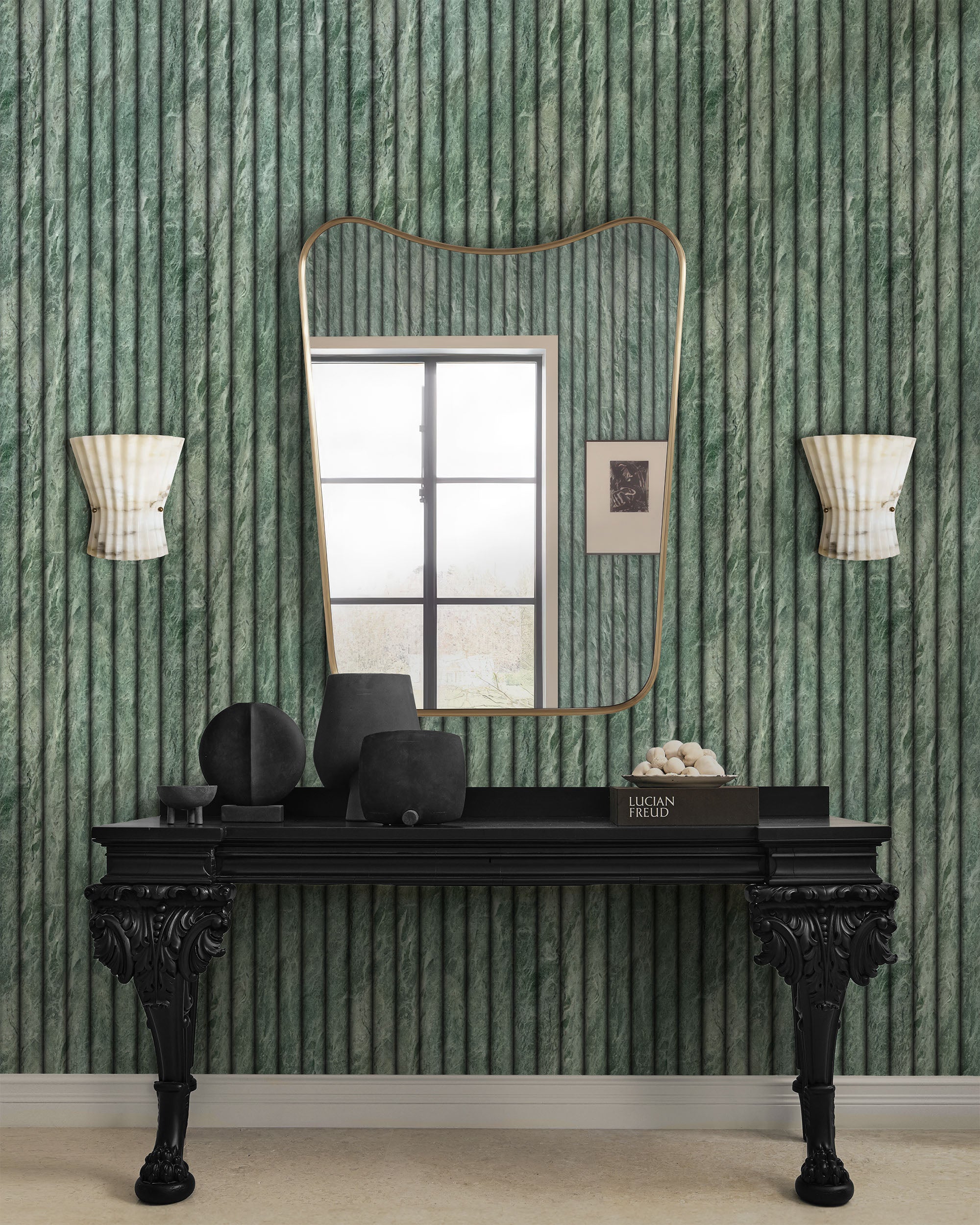 FLUTED MARBLE WALLPAPER