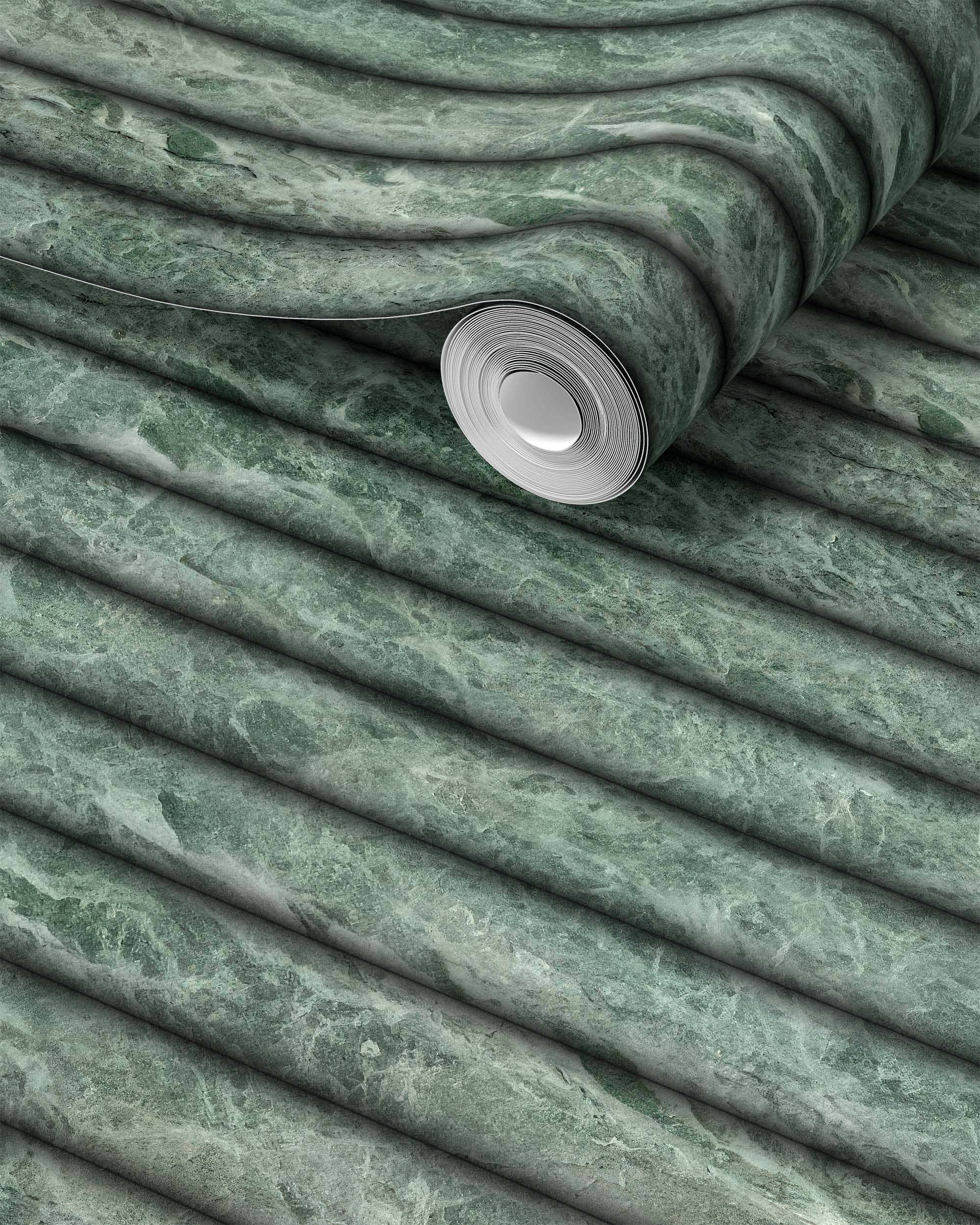 FLUTED MARBLE WALLPAPER