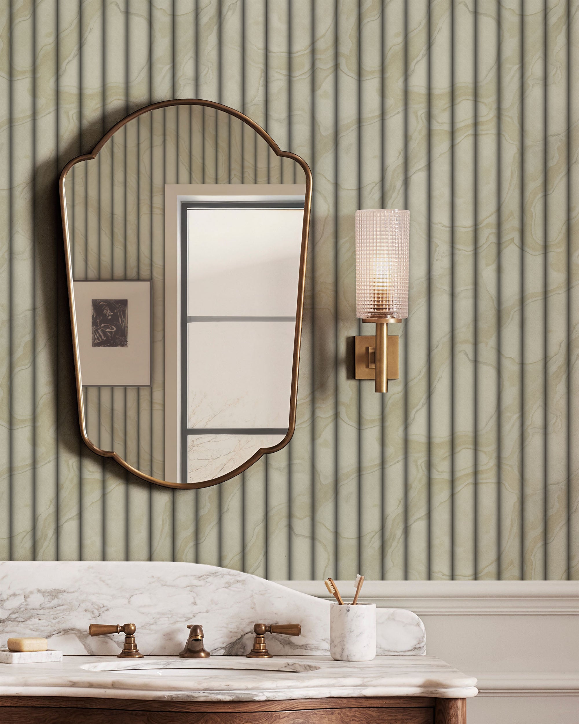 阿拉贝斯卡托科尔基亚大理石壁纸