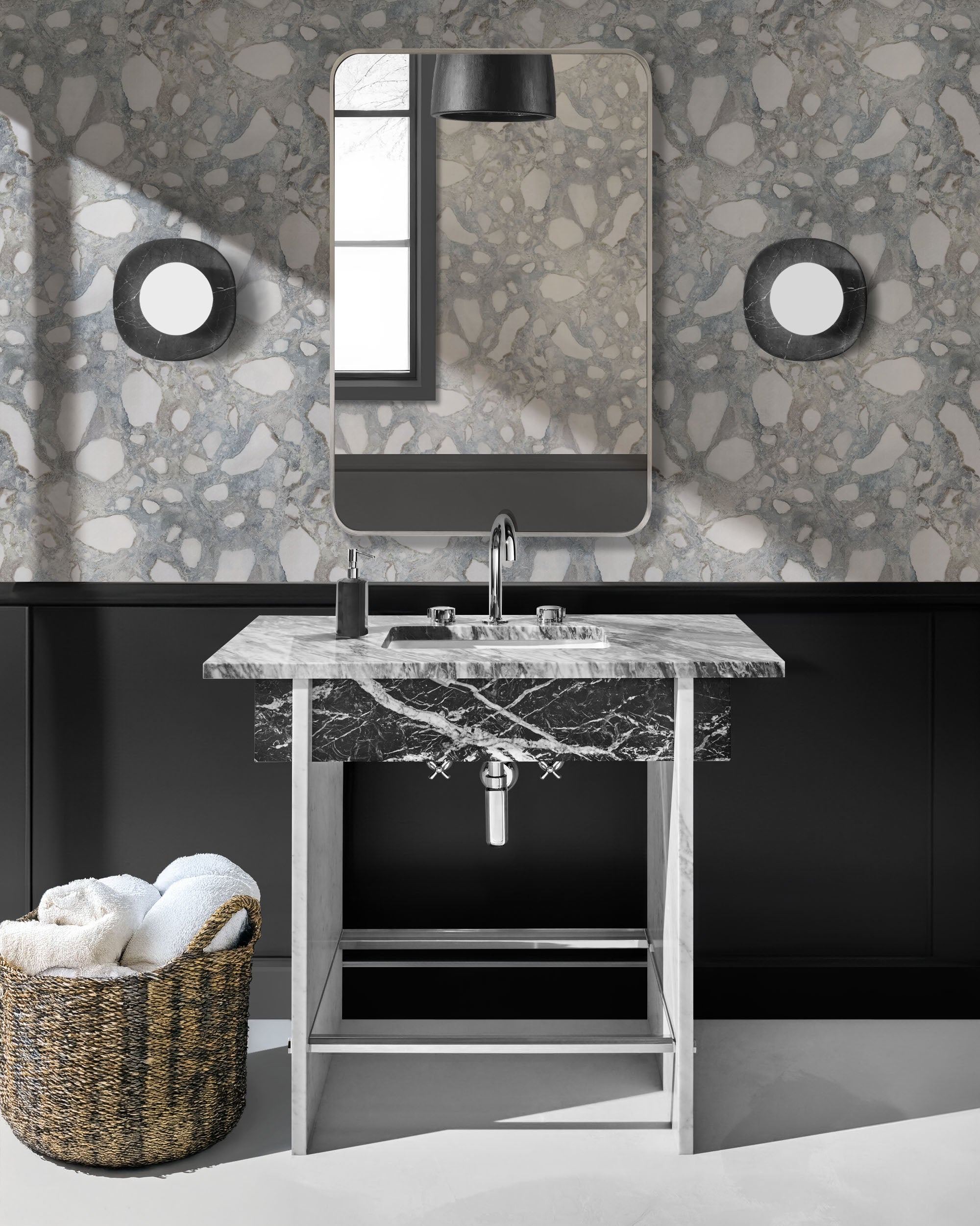 PAPEL PINTADO DE MÁRMOL ARABESCATO CORCHIA