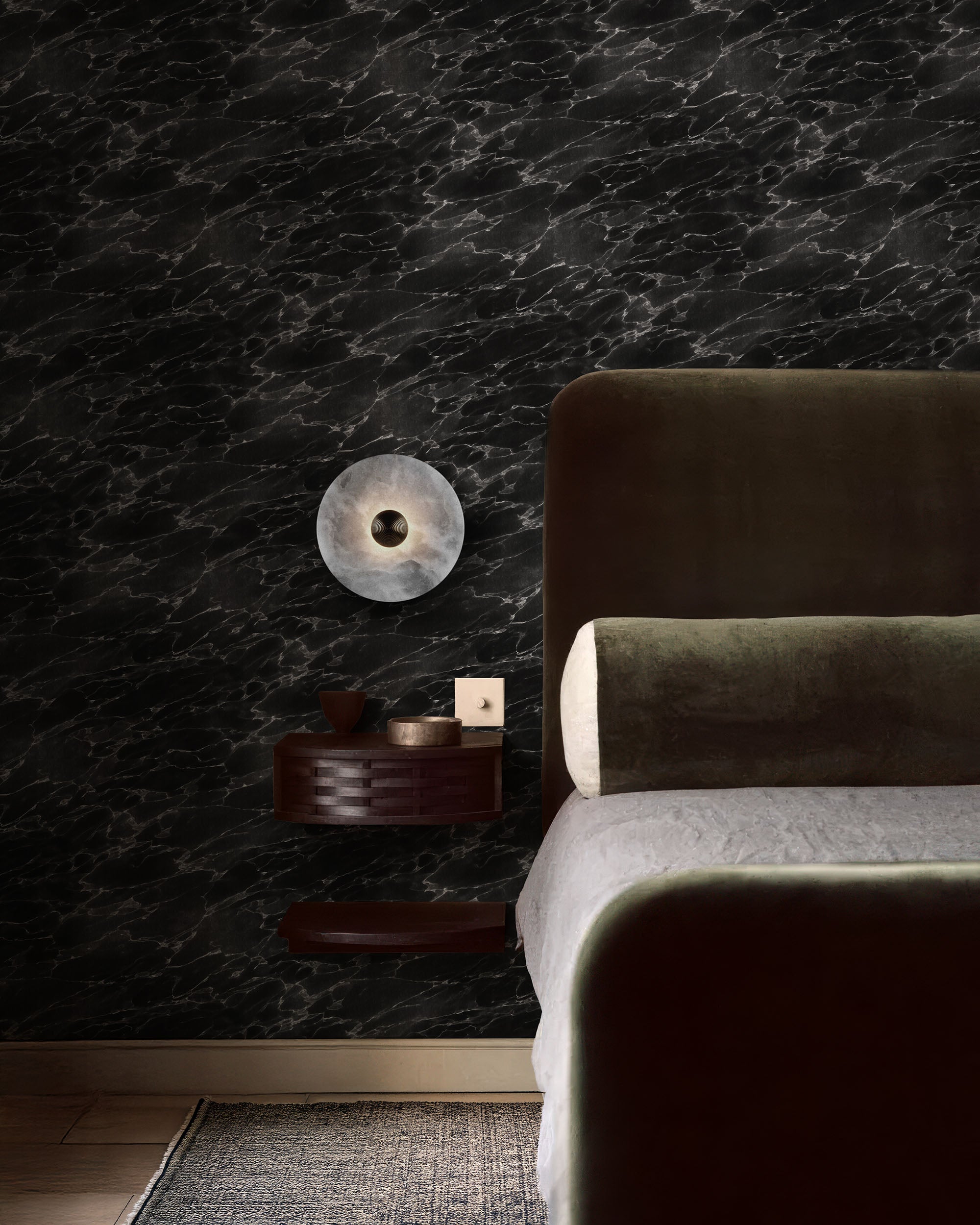 PAPEL PINTADO DE MÁRMOL NERO MARQUINA