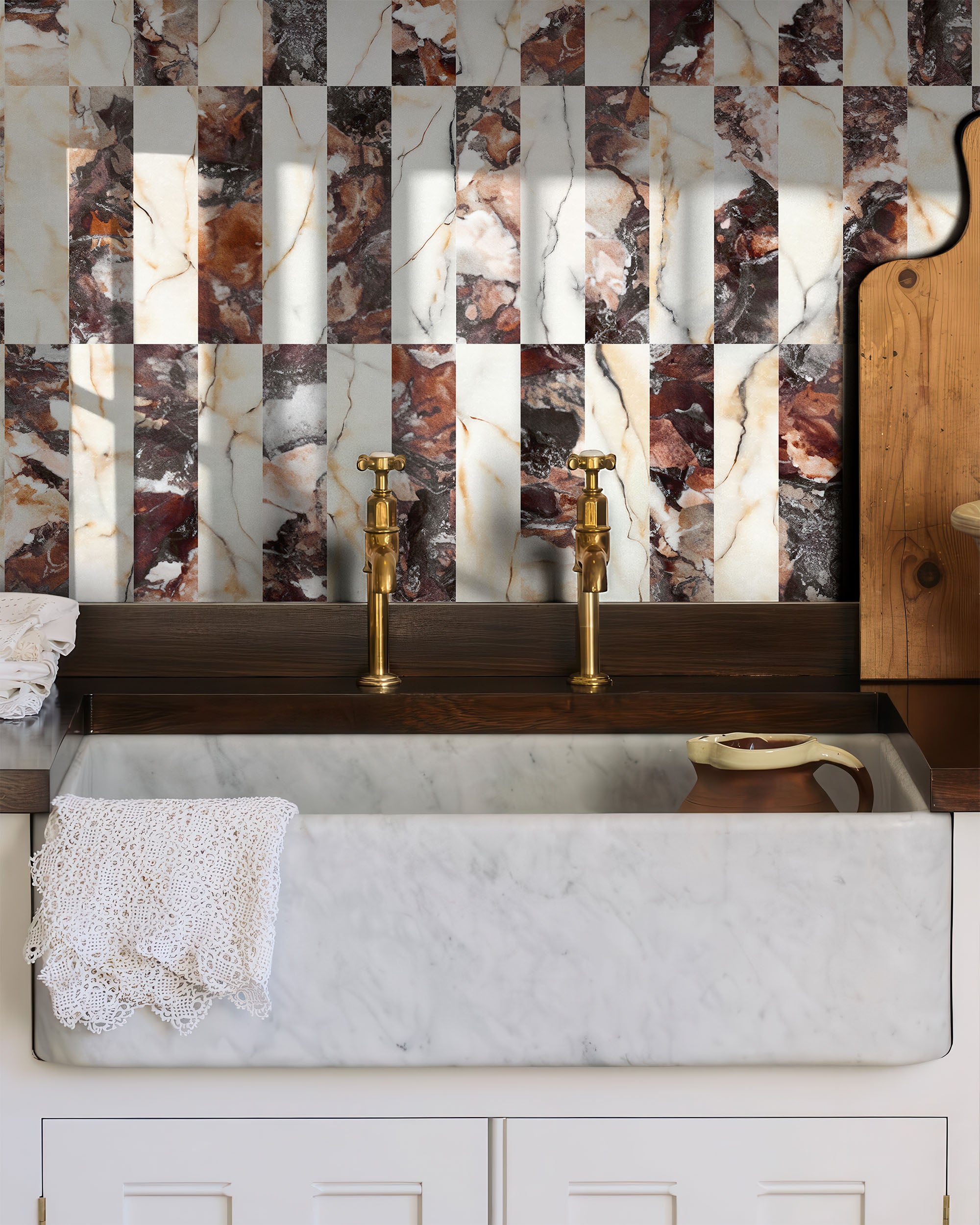 VERTICALE MARBLE WALLPAPER