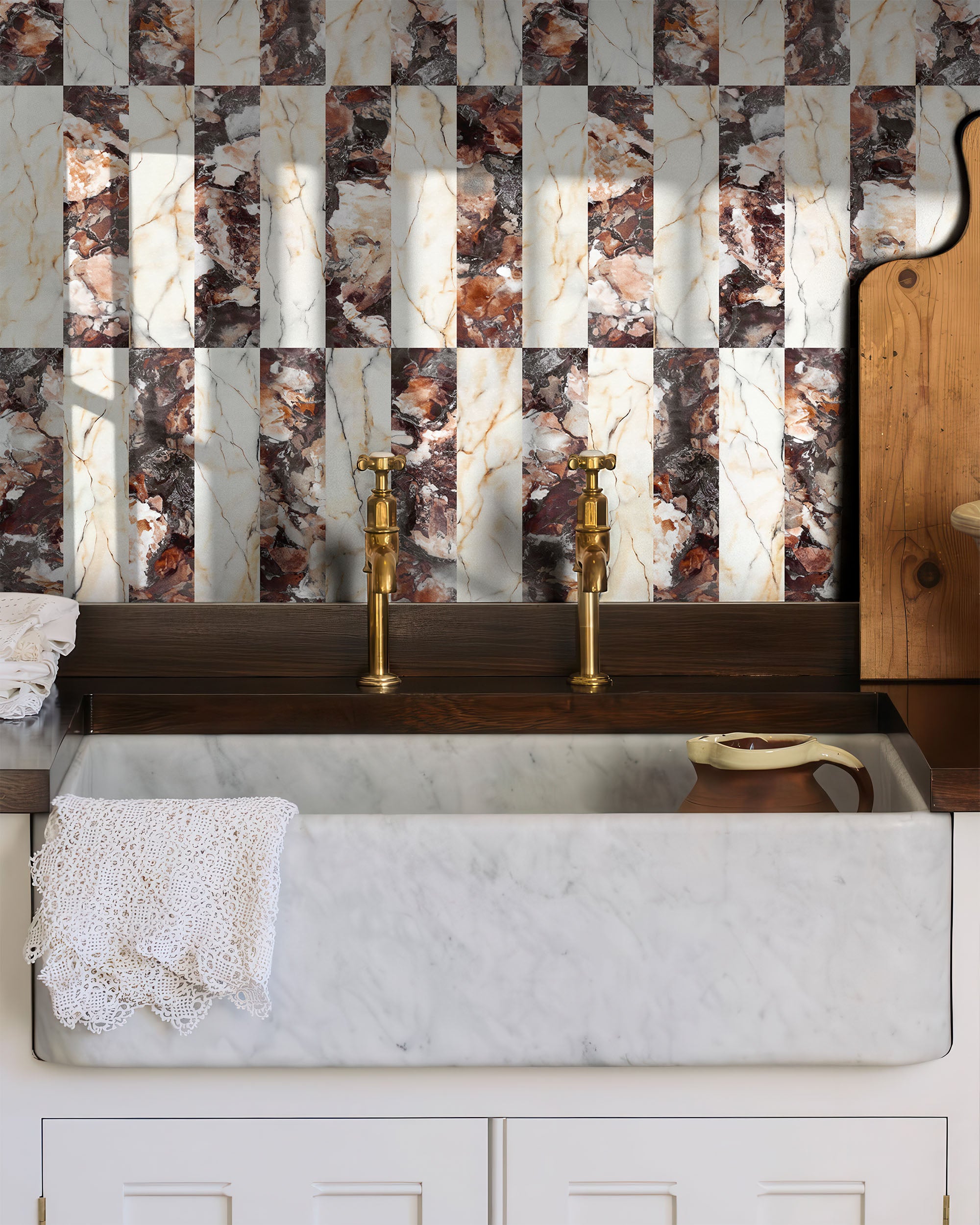 阿拉贝斯卡托科尔基亚大理石壁纸