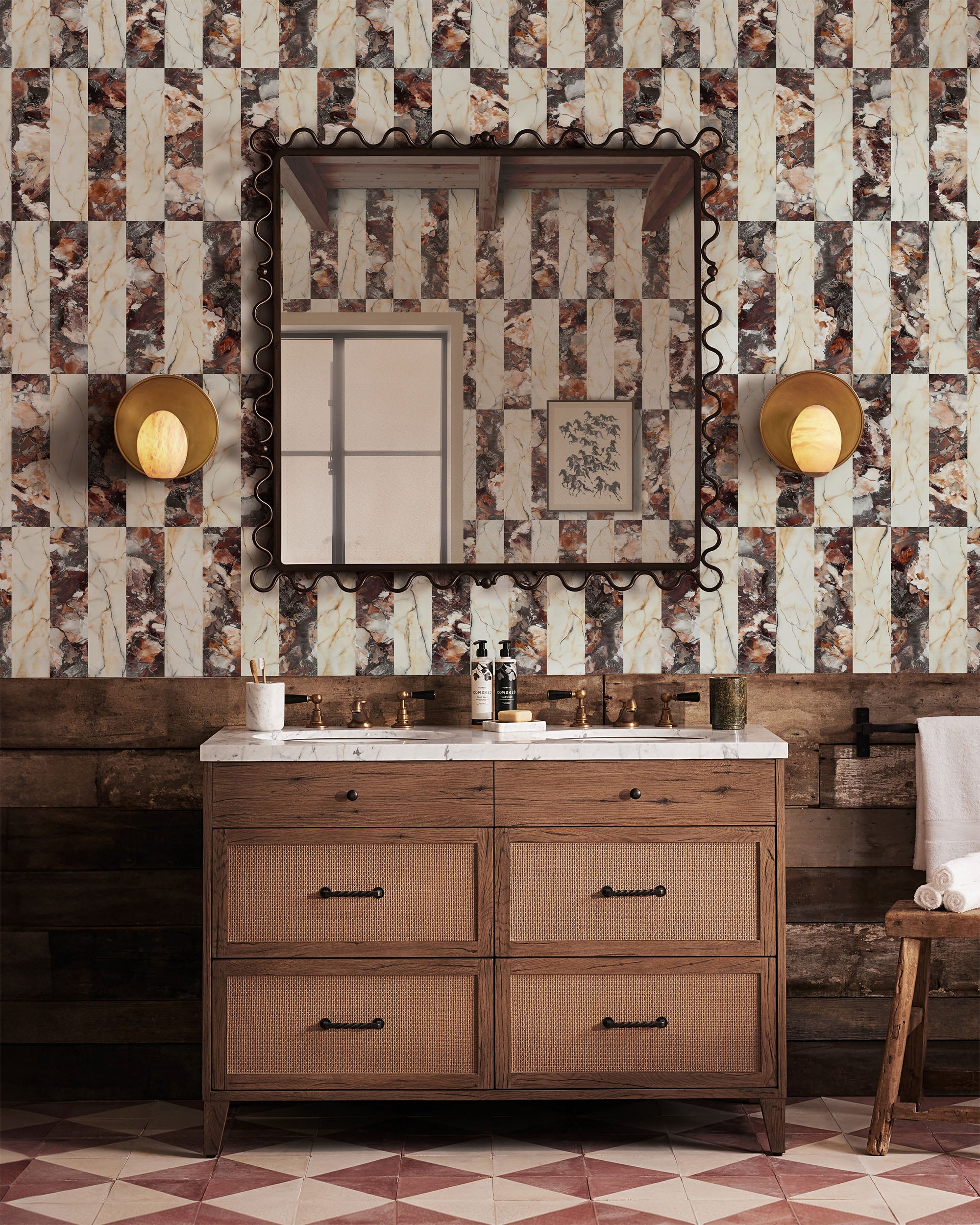 阿拉贝斯卡托科尔基亚大理石壁纸