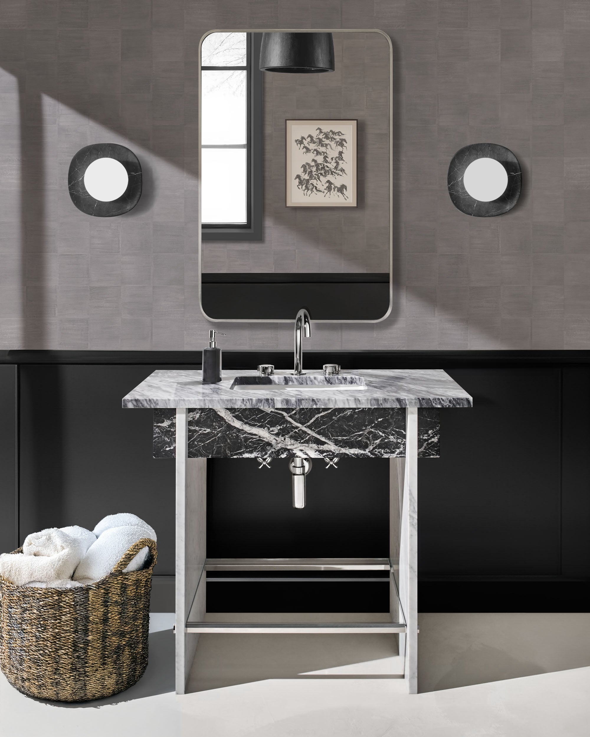 SILVER LEAF WALLPAPER