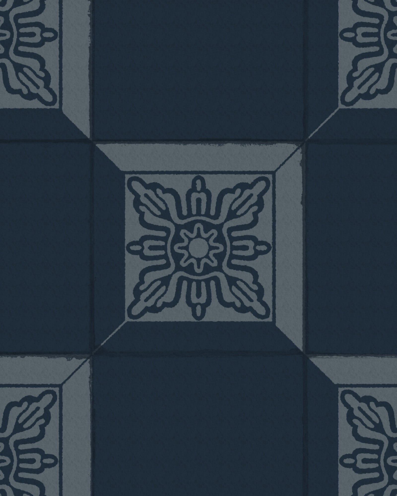 PAPEL PINTADO DE AZULEJO AZULEJO