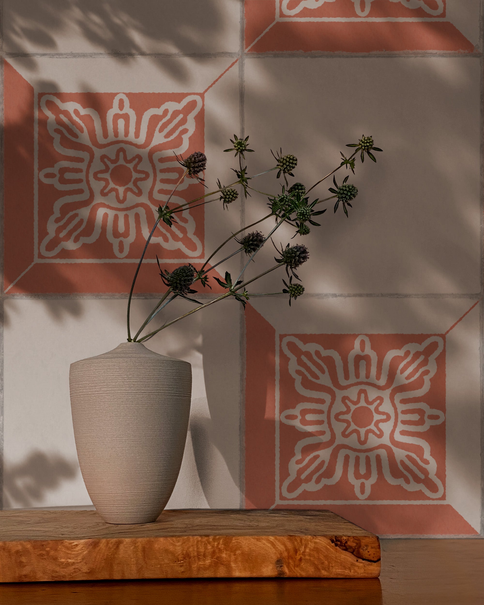 PAPEL PINTADO DE AZULEJO AZULEJO