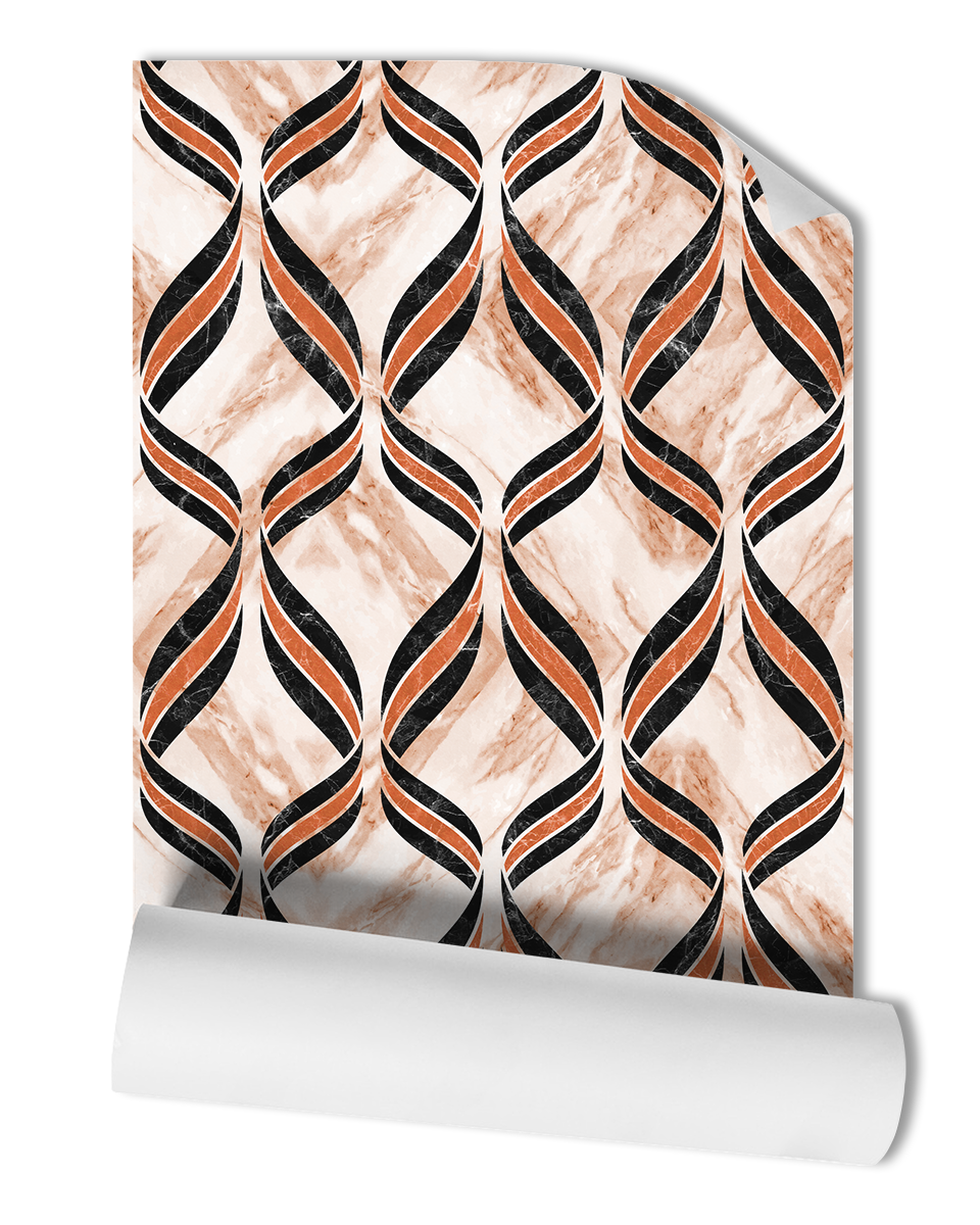 HELIX MARBLE MOSAIC WALLPAPER