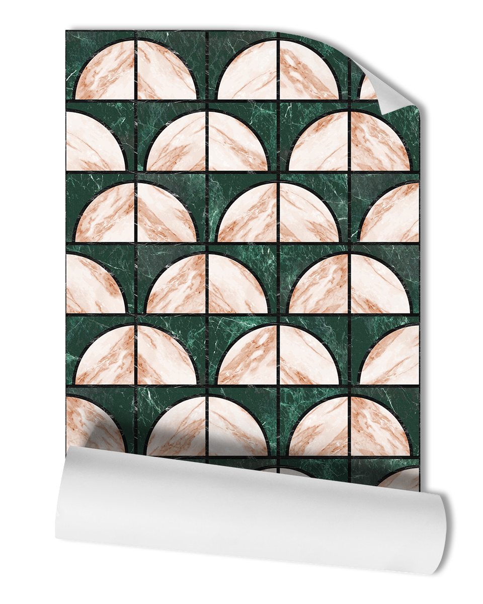 PAPEL PINTADO DE MÁRMOL LUNAR