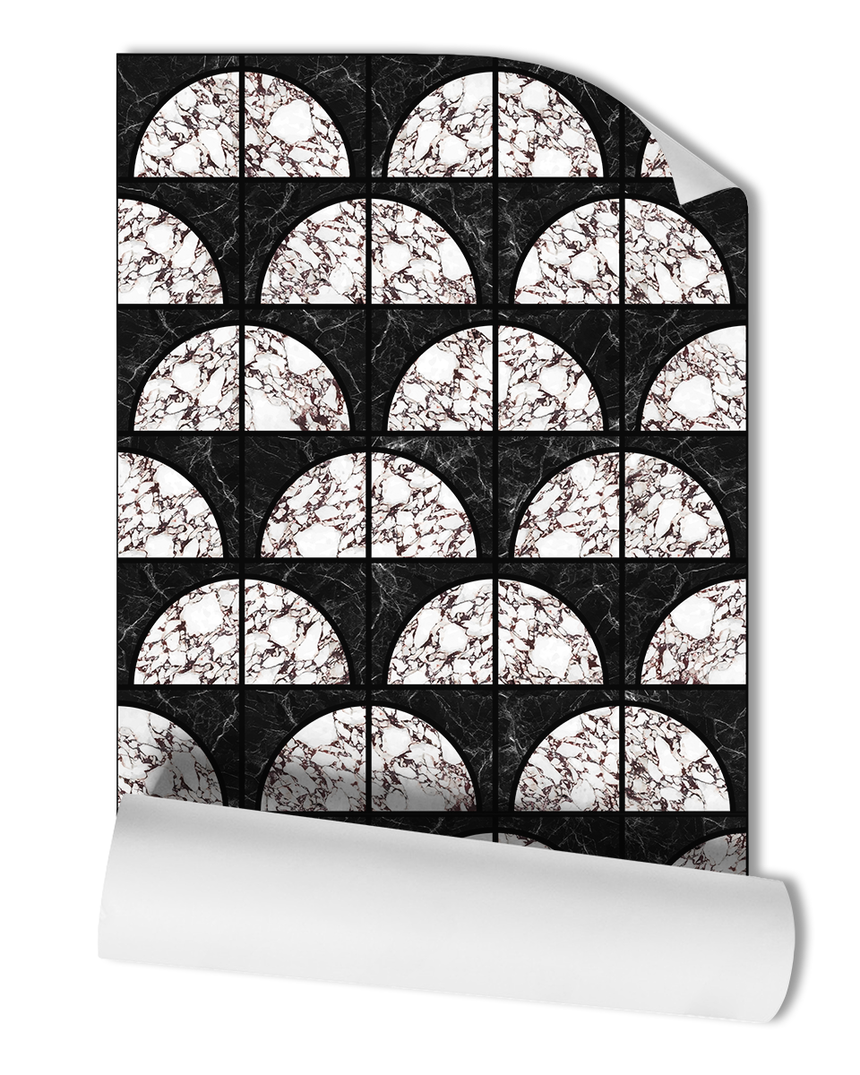 PAPEL PINTADO DE MÁRMOL LUNAR