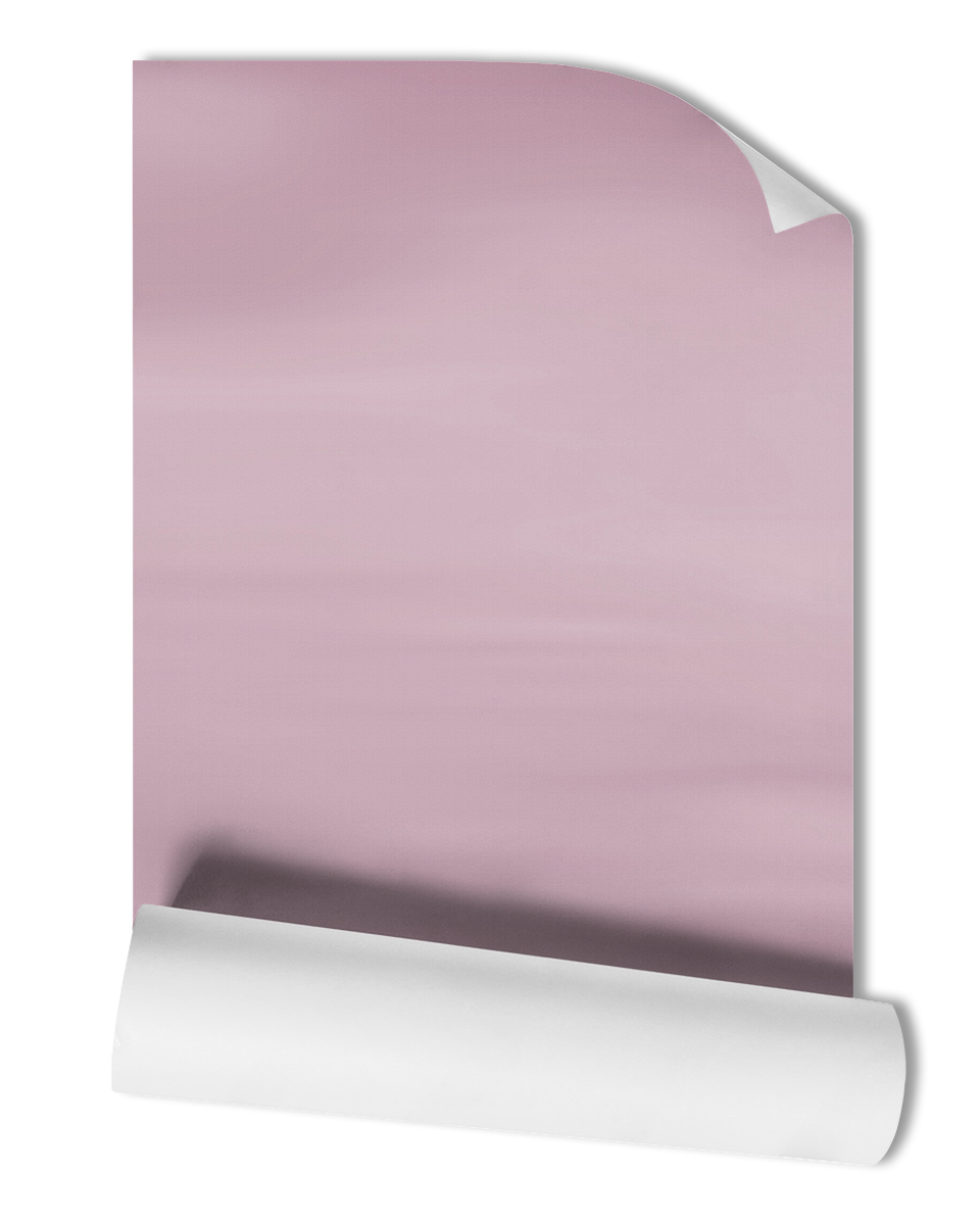 Aurora Wall Mural Wallpaper in Celestial - Minimalist Abstract Ombre Colors, Pale Purple and Pink