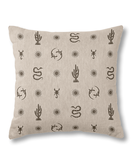 DESERT CRITTERS THROW PILLOW