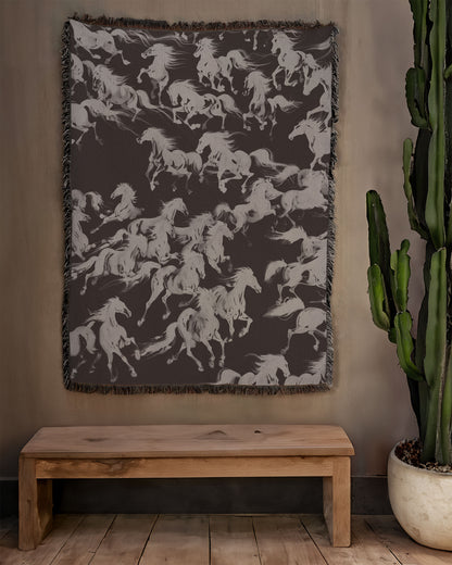 MUSTANG TAPESTRY BLANKET