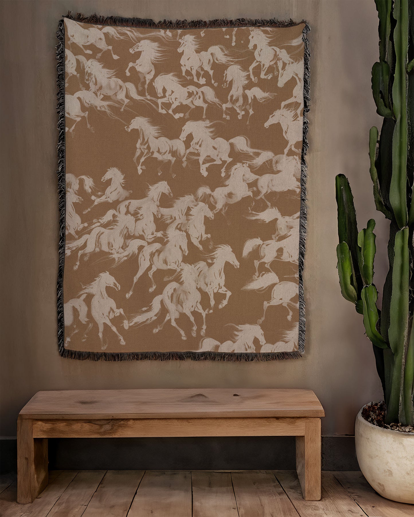 MUSTANG TAPESTRY BLANKET