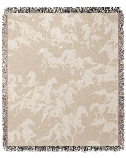 MUSTANG TAPESTRY BLANKET